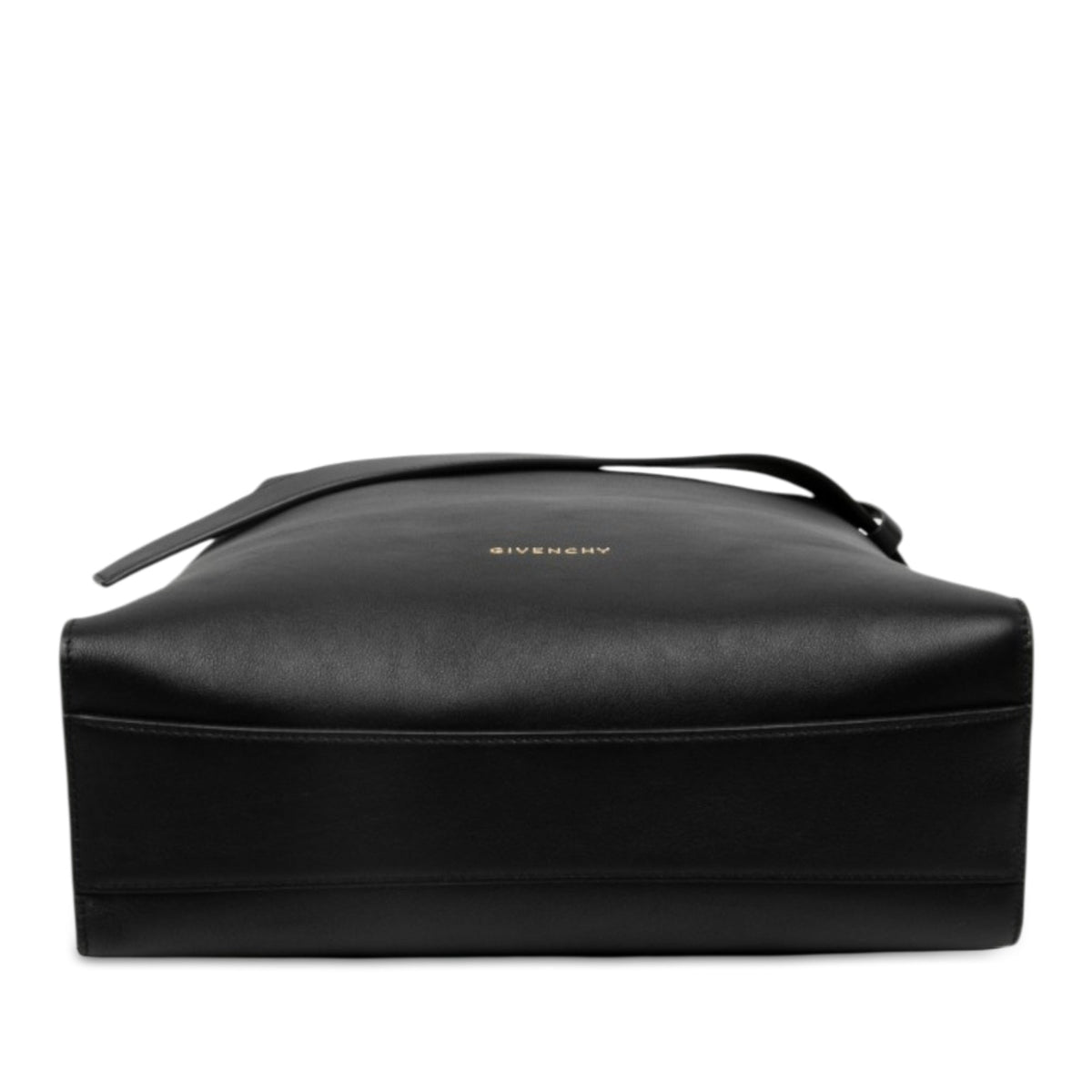 Givenchy Medium Leather Belted Shoulder Bag — Black