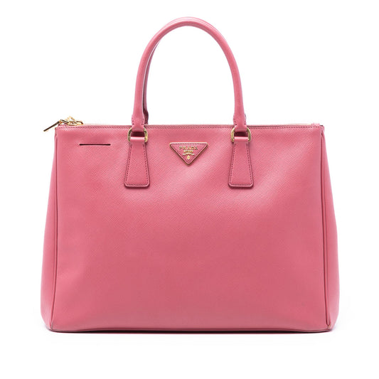 Prada Medium Saffiano Lux Galleria Double Zip Tote