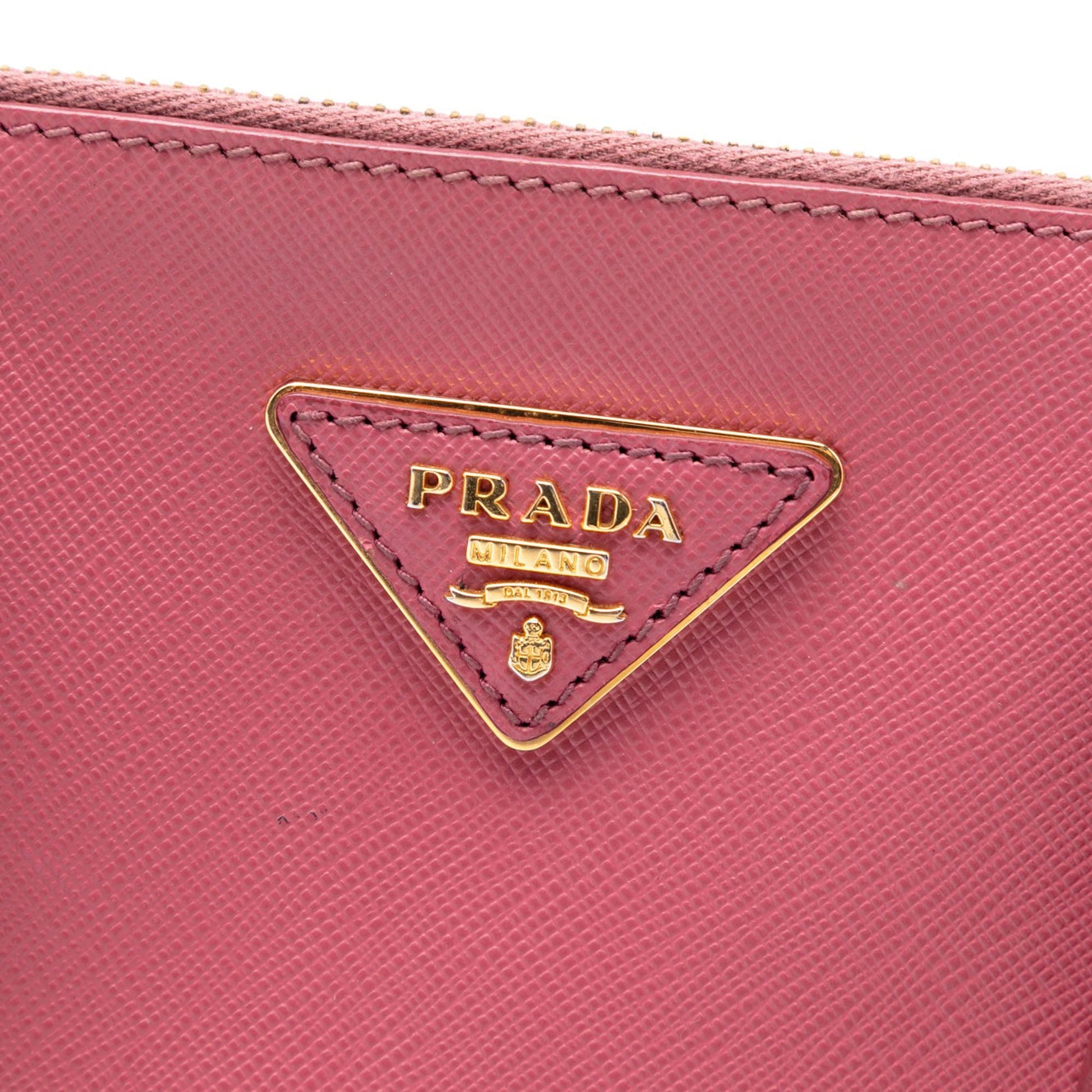 Prada Medium Saffiano Lux Galleria Double Zip Tote