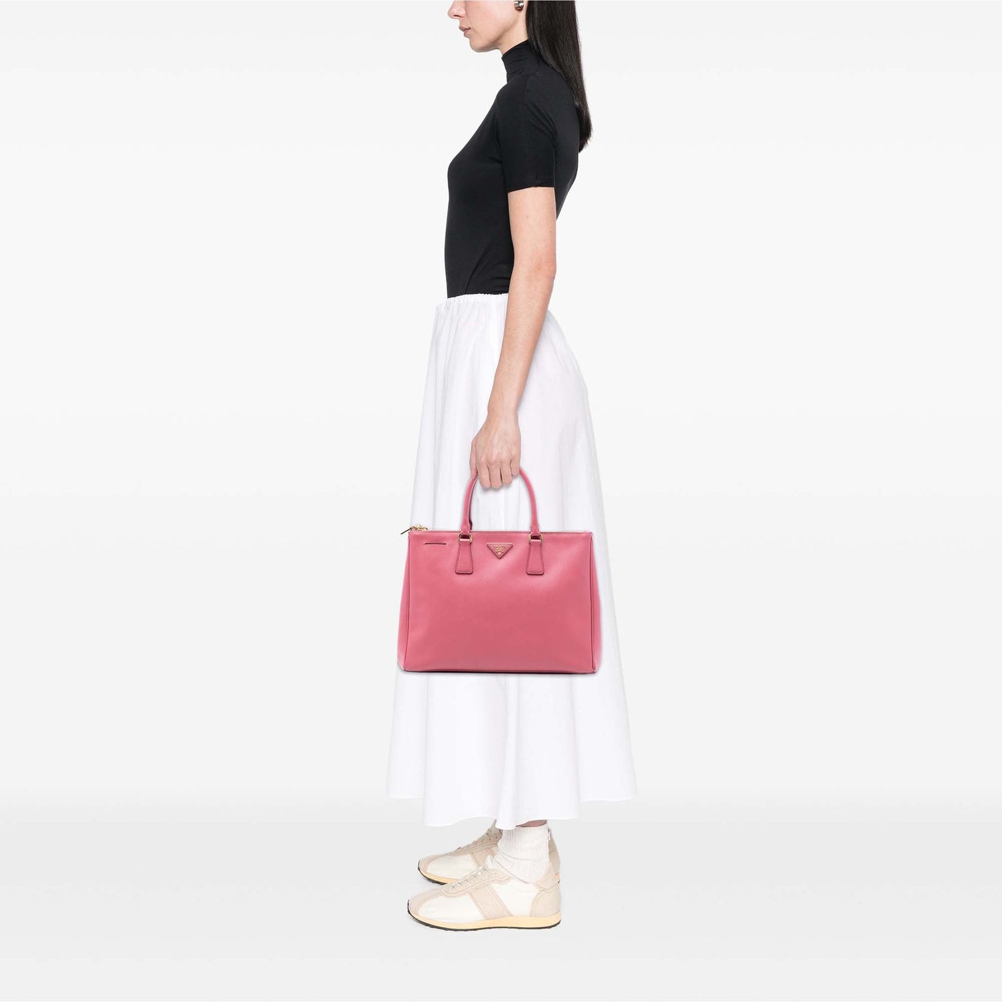 Prada Medium Saffiano Lux Galleria Double Zip Tote