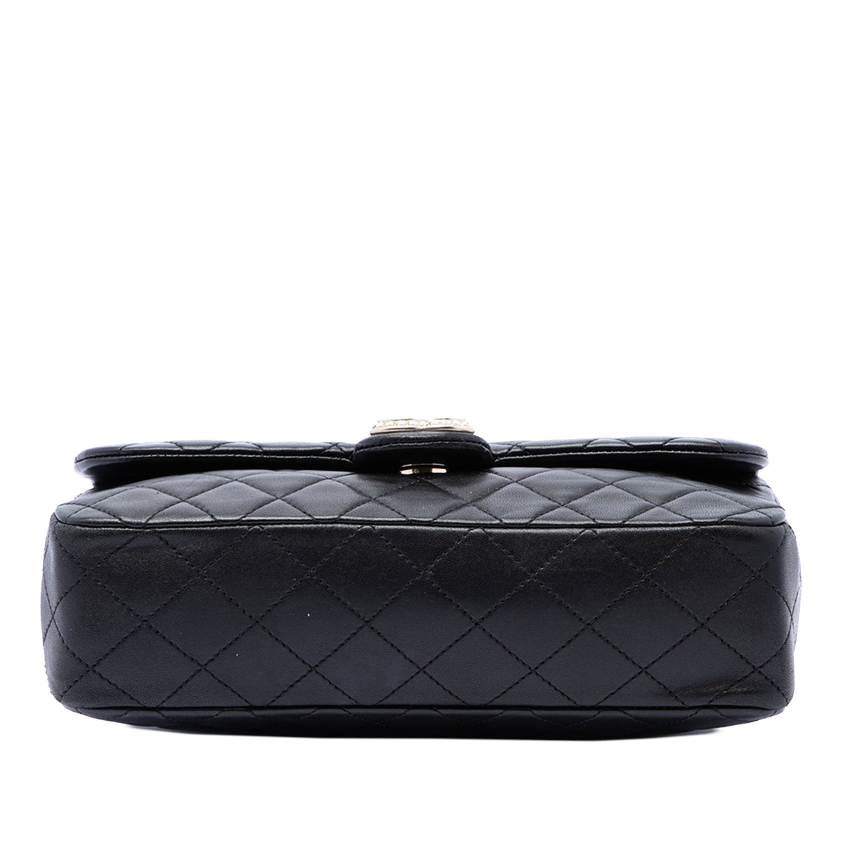 Chanel Medium Quilted Lambskin Westminster Pearl Flap — Black