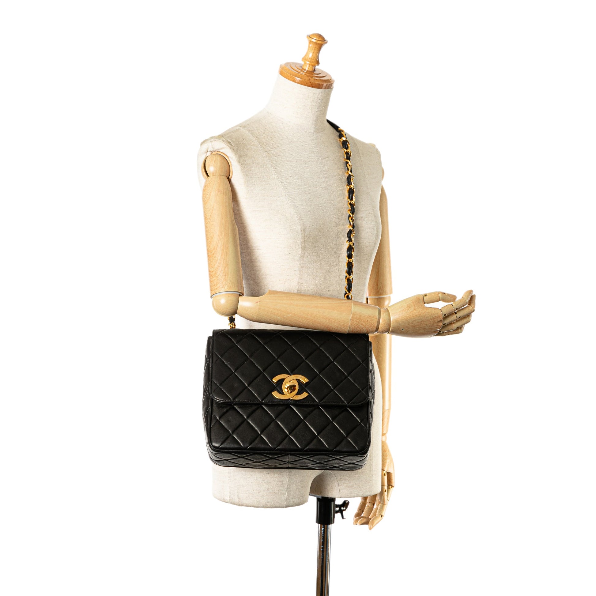 Chanel Quilted Lambskin XL Square Flap