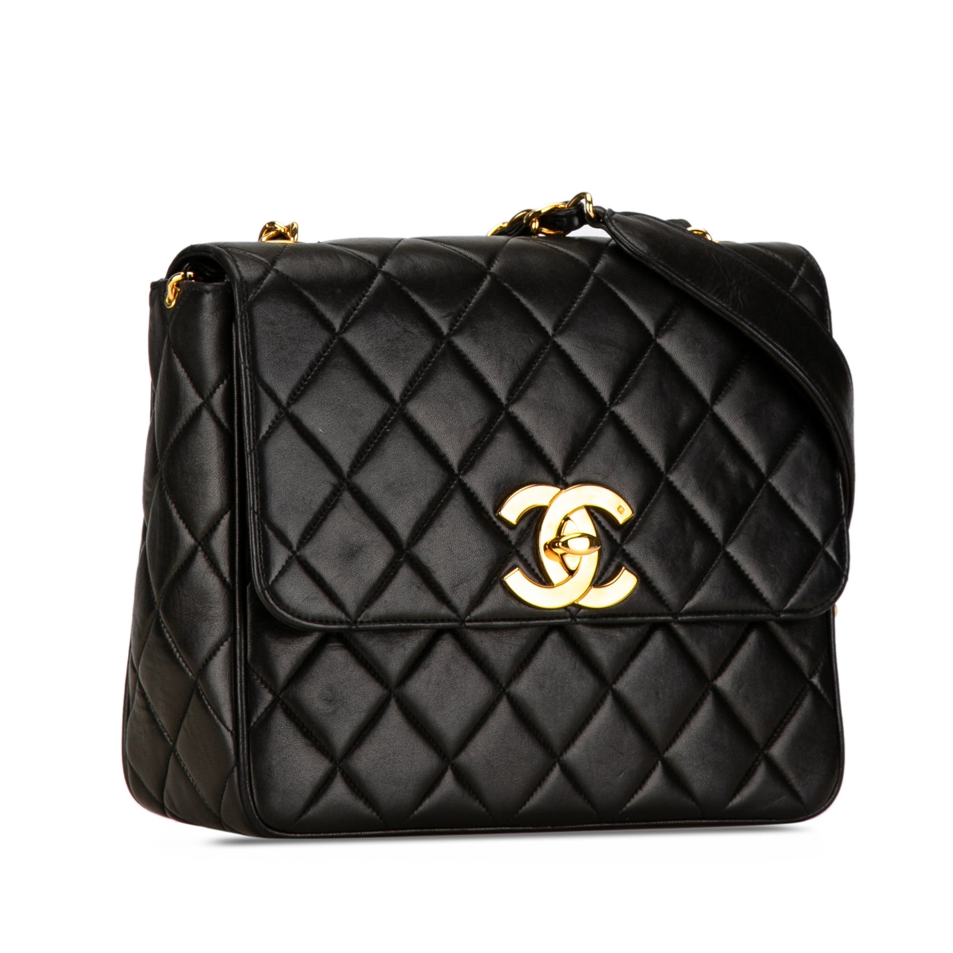 Chanel Quilted Lambskin XL Square Flap