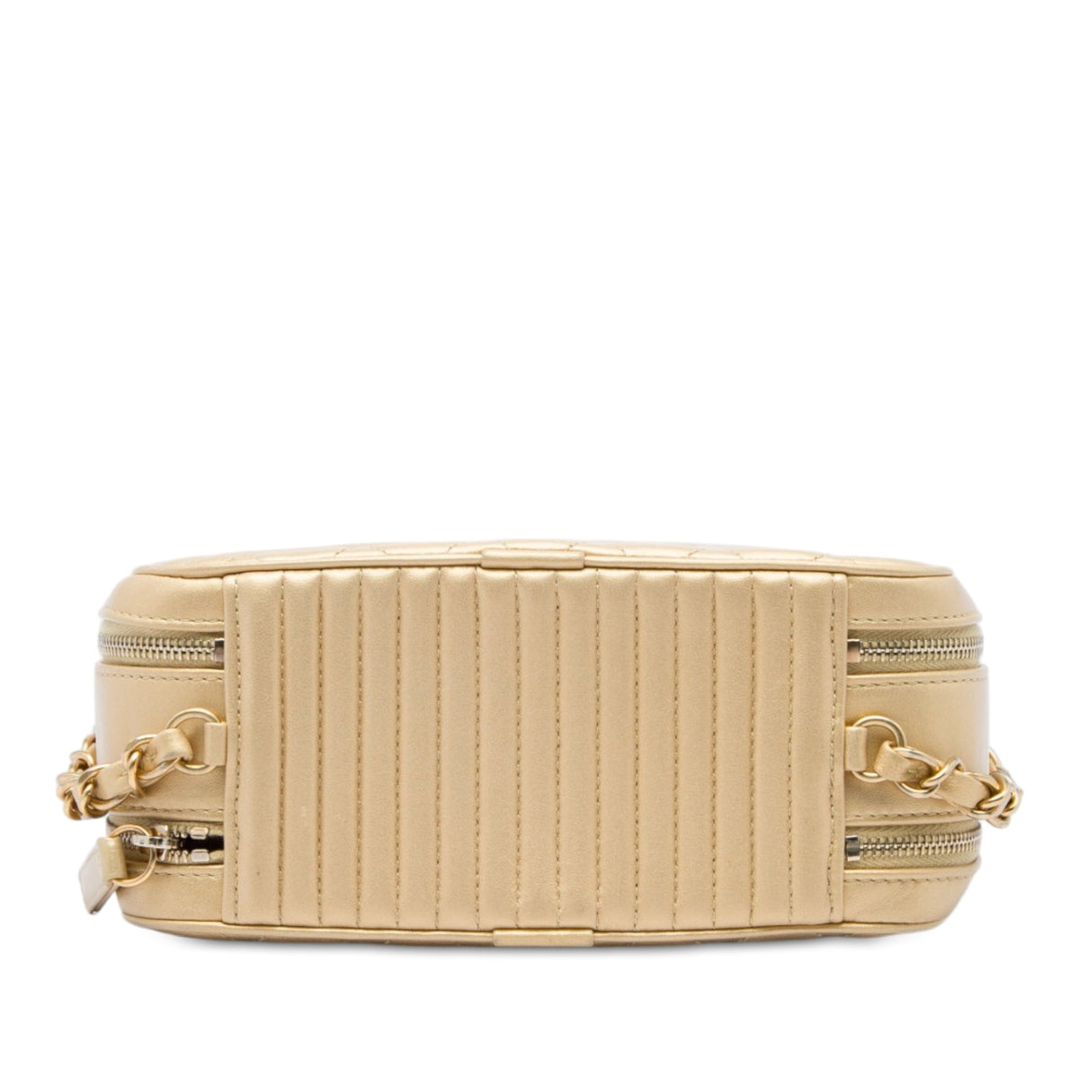Chanel Small Quilted Lambskin Coco Boy Camera Bag — Gold