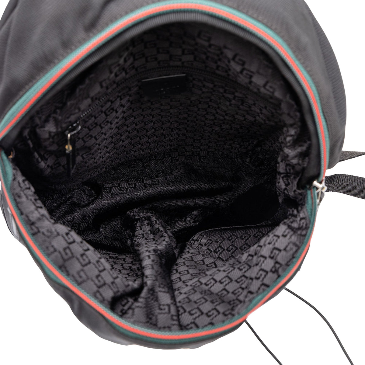 Gucci Nylon Web Backpack — Black