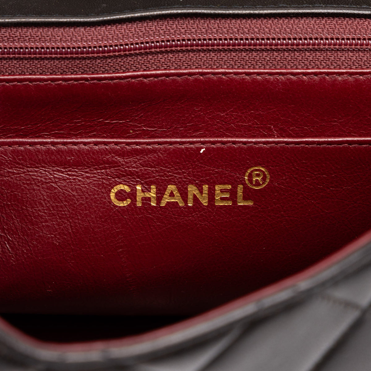 Chanel Small Quilted Lambskin Diana Single Flap — Black