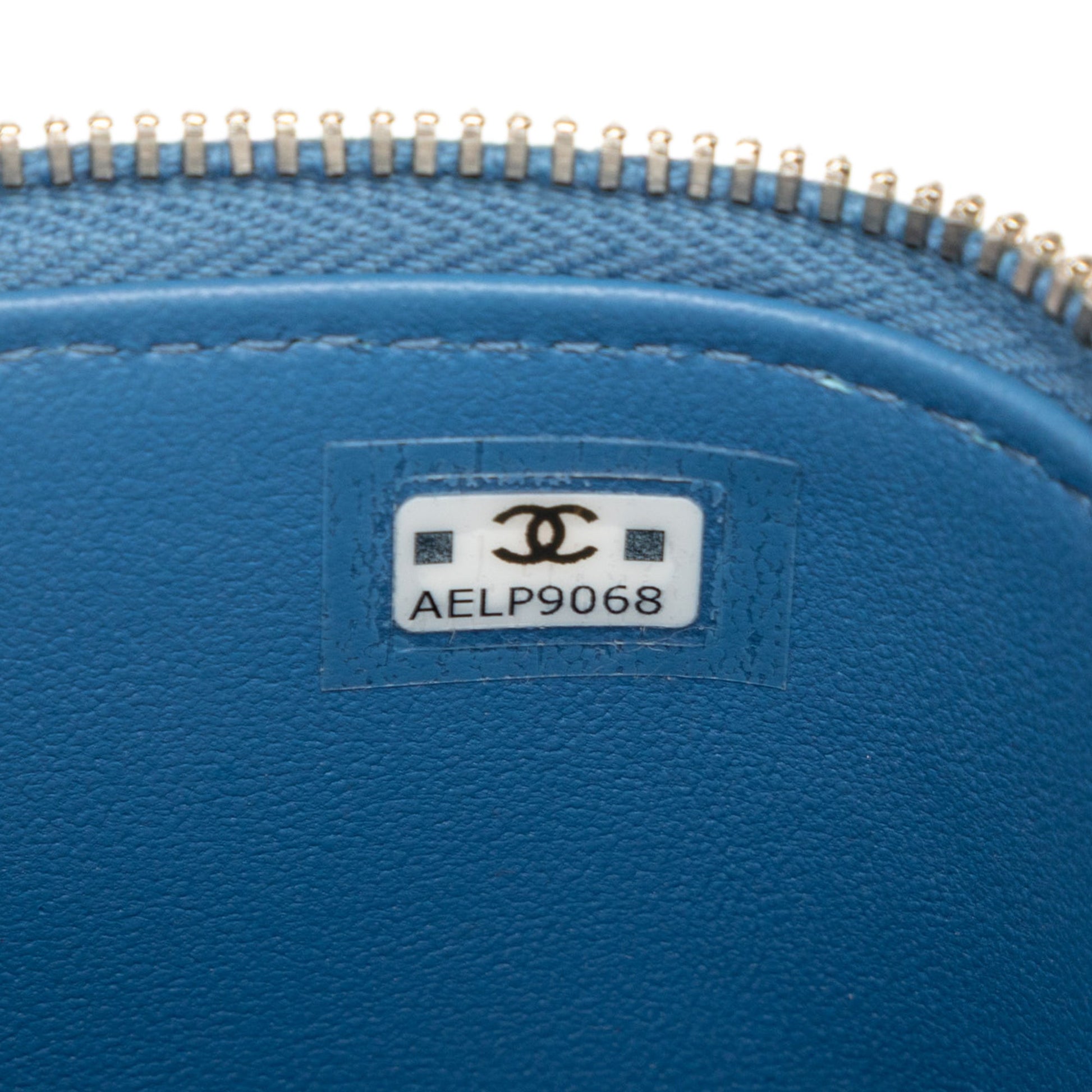 Chanel Mini Quilted Denim Camellia Sweetheart Vanity Case With Chain