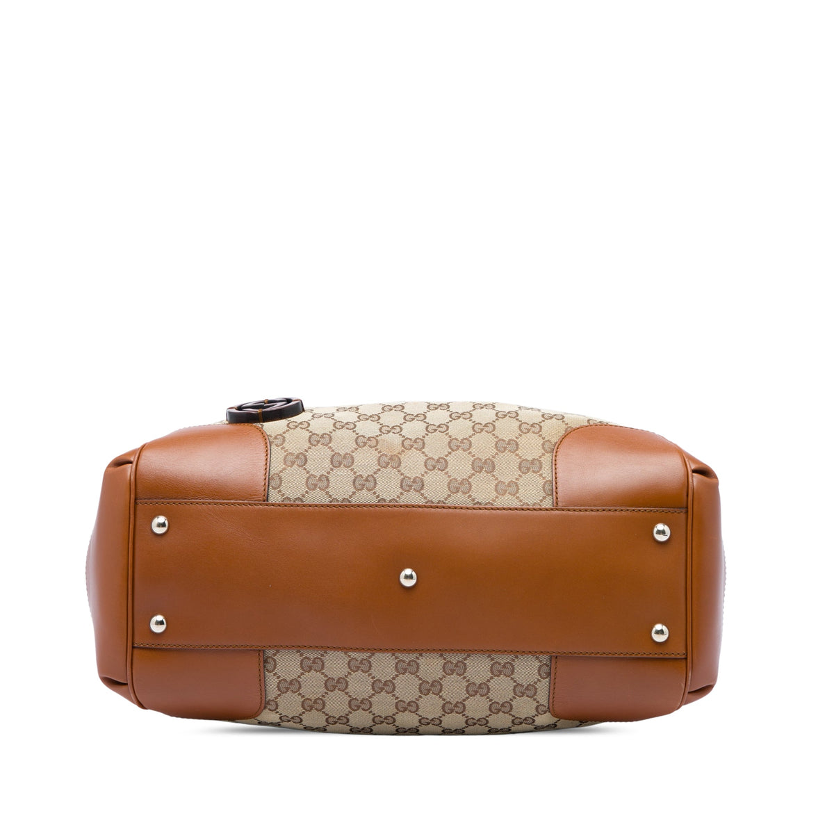 Gucci Medium GG Canvas Brick Lane Tote — Beige