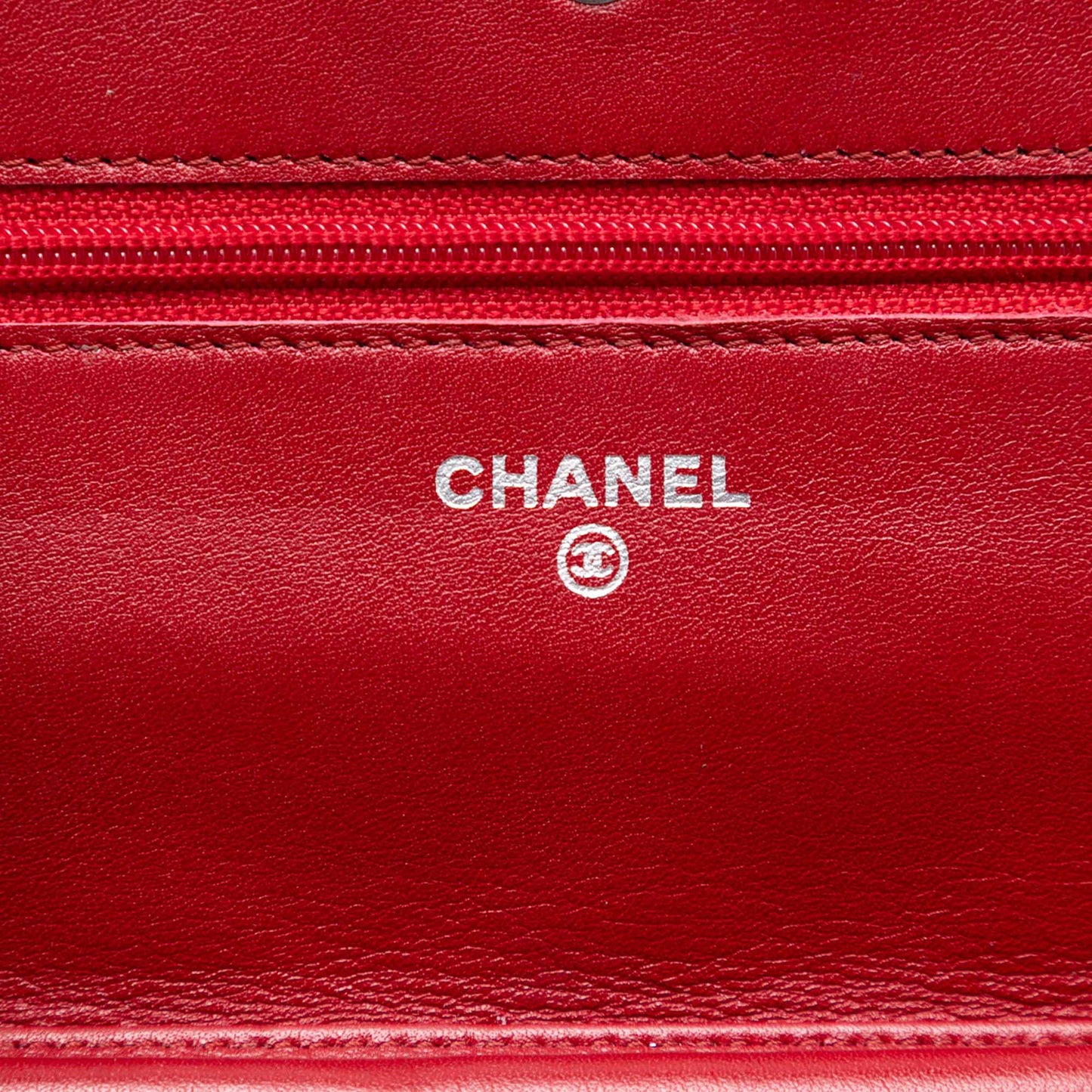 Chanel CC Quilted Patent Brilliant Wallet On Chain