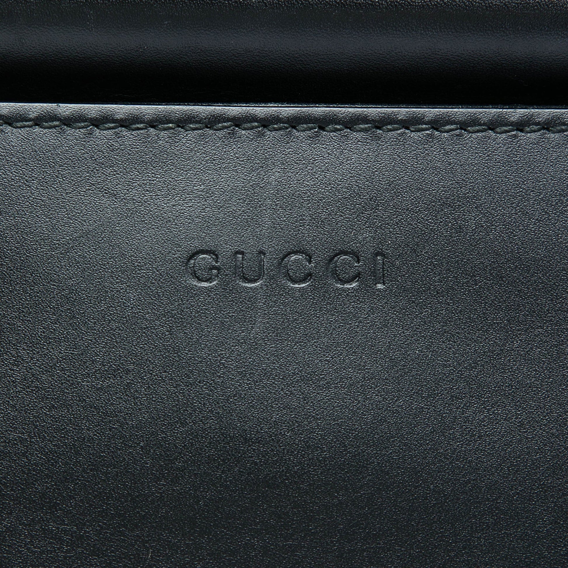 Gucci Small Calfskin Bamboo Web Nymphaea Satchel