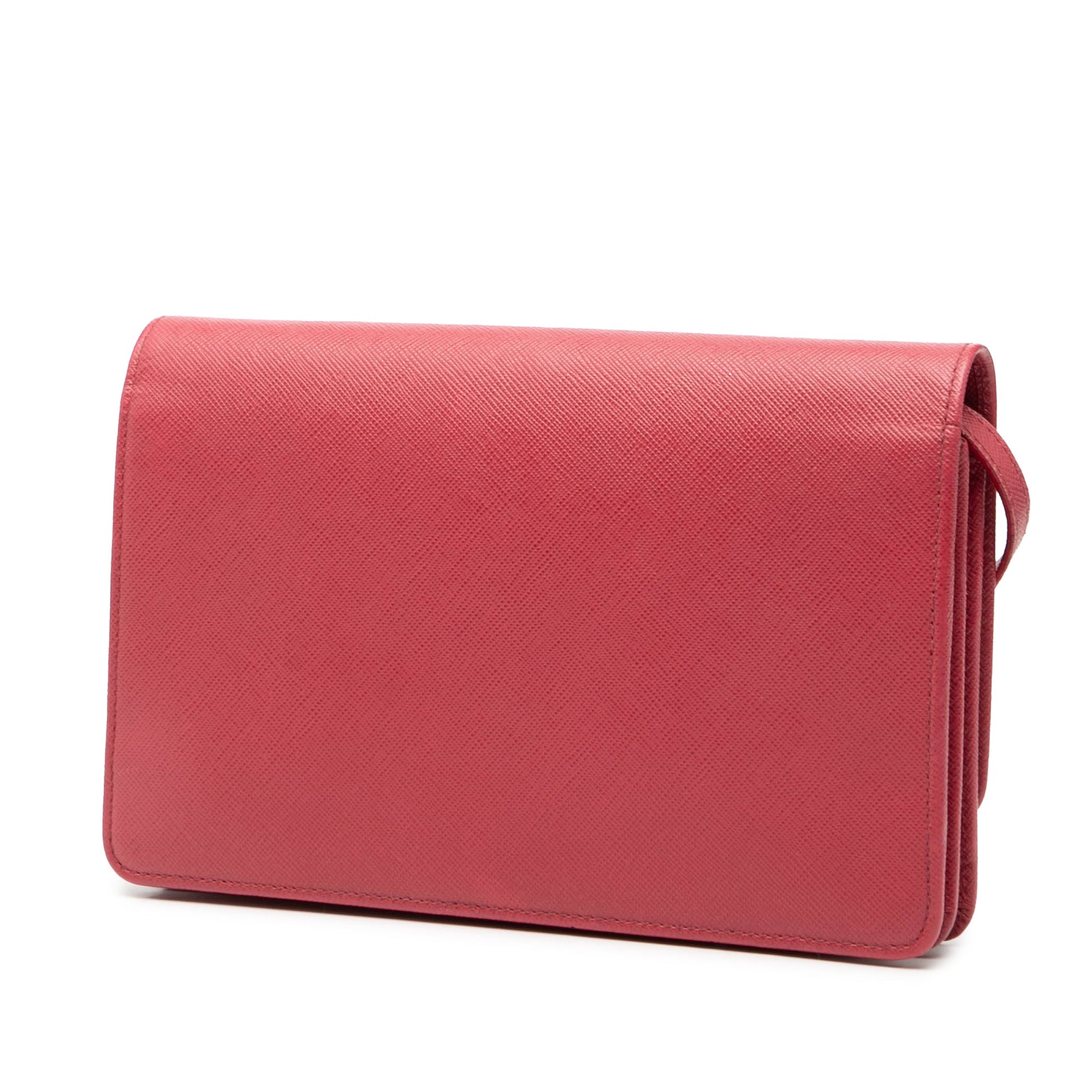 Prada Saffiano Wallet on Strap