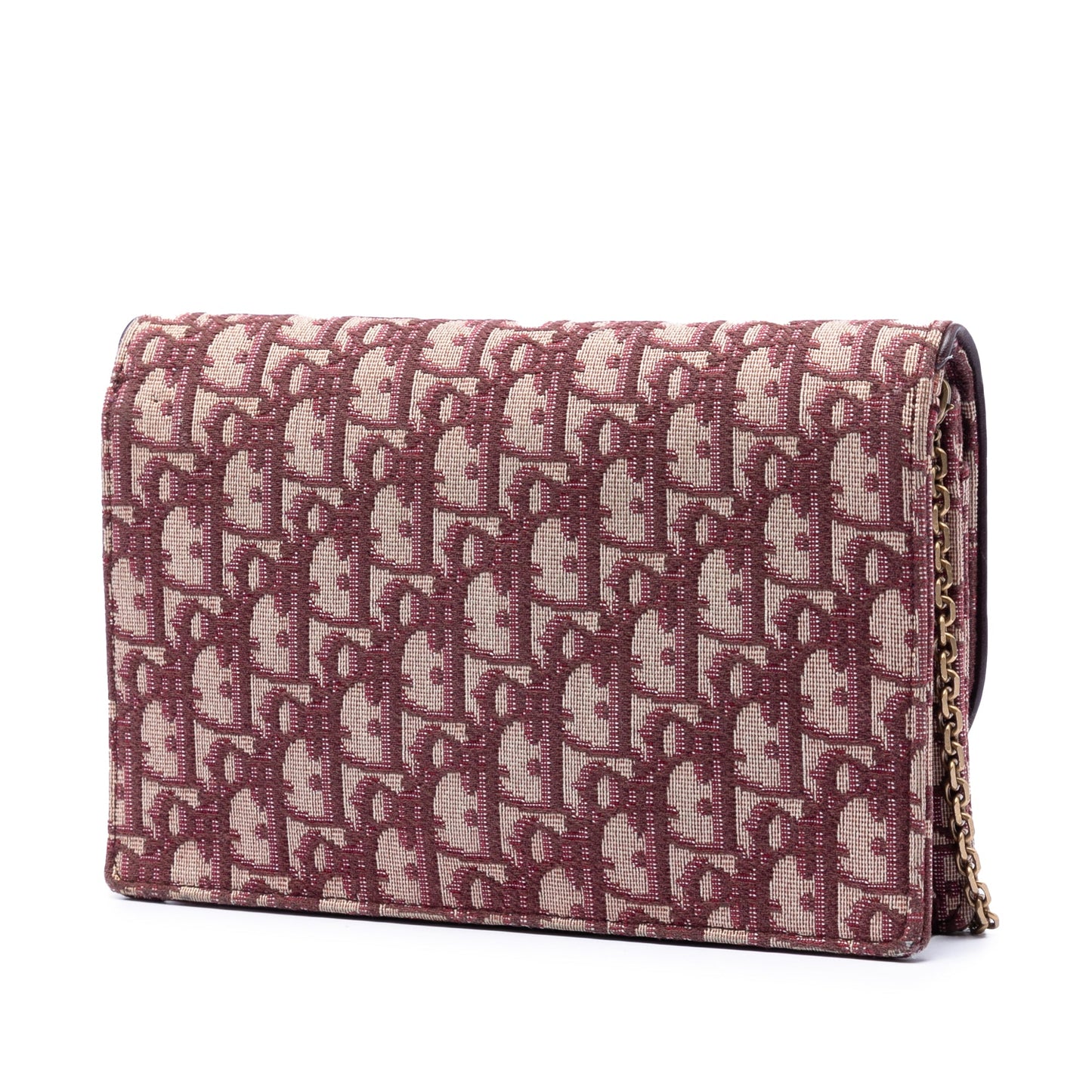 Dior Oblique Canvas Saddle Wallet On Chain