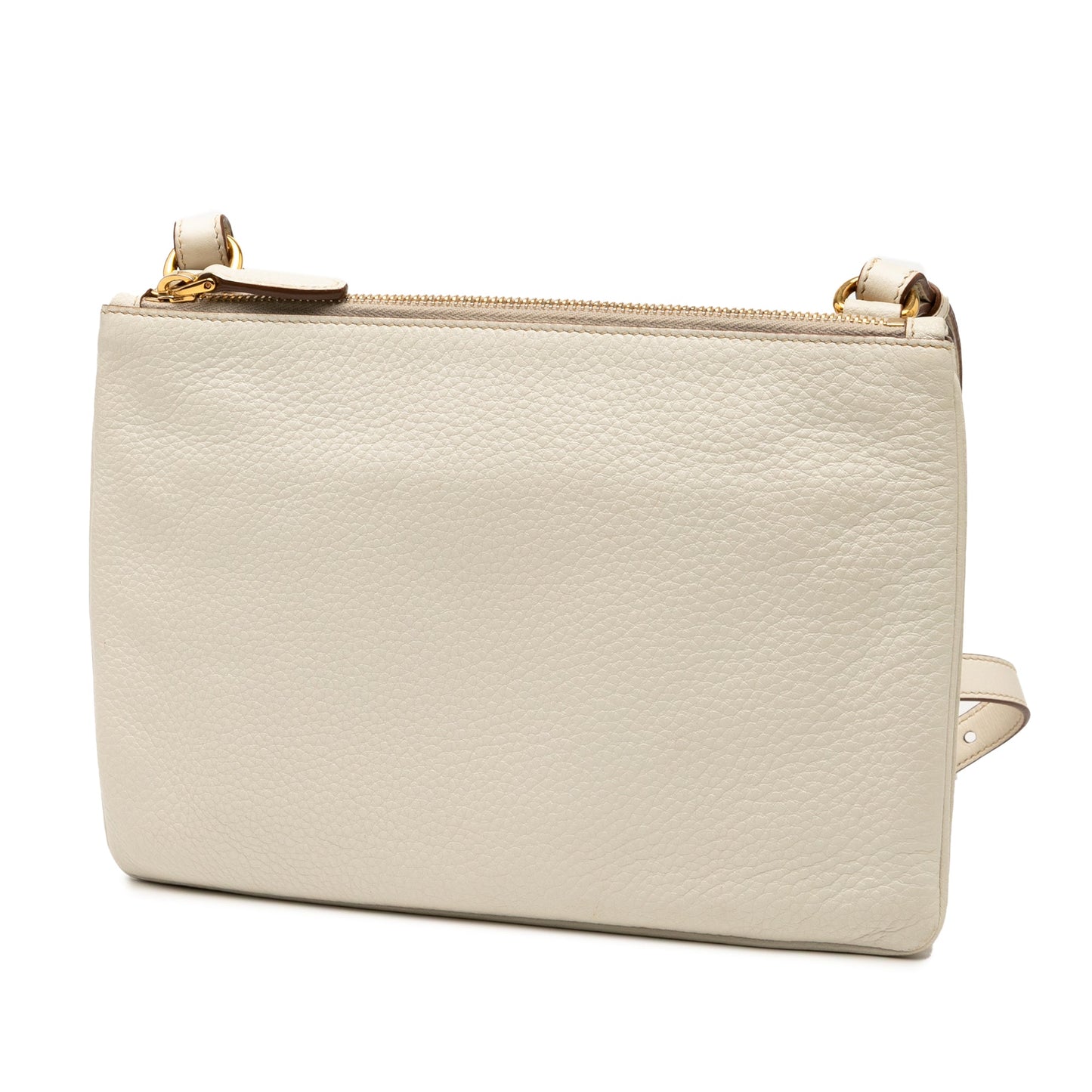 Prada Vitello Daino Double Zip Crossbody
