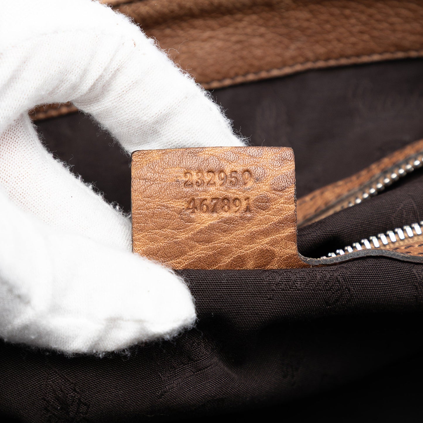 Gucci Medium GG Canvas Bamboo Bar Tote
