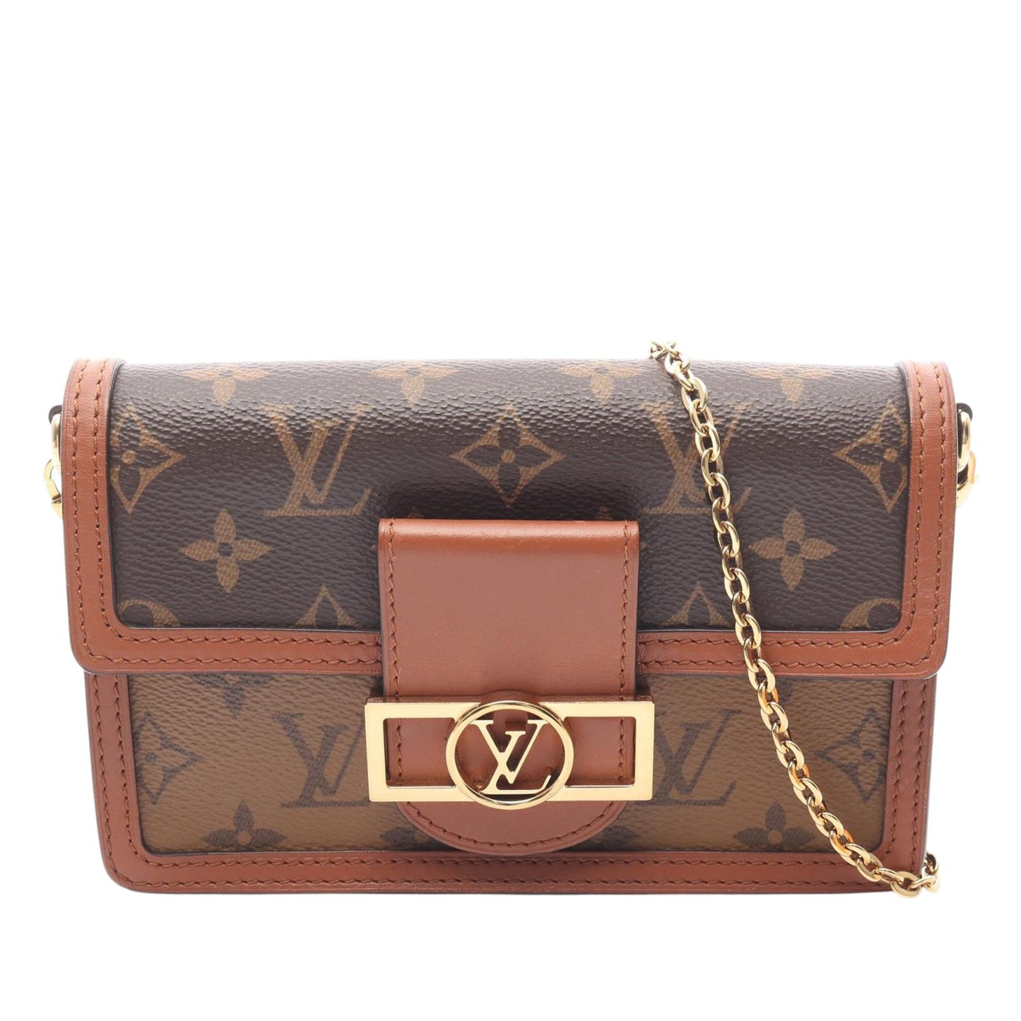 Louis Vuitton Monogram Reverse Dauphine Wallet on Chain