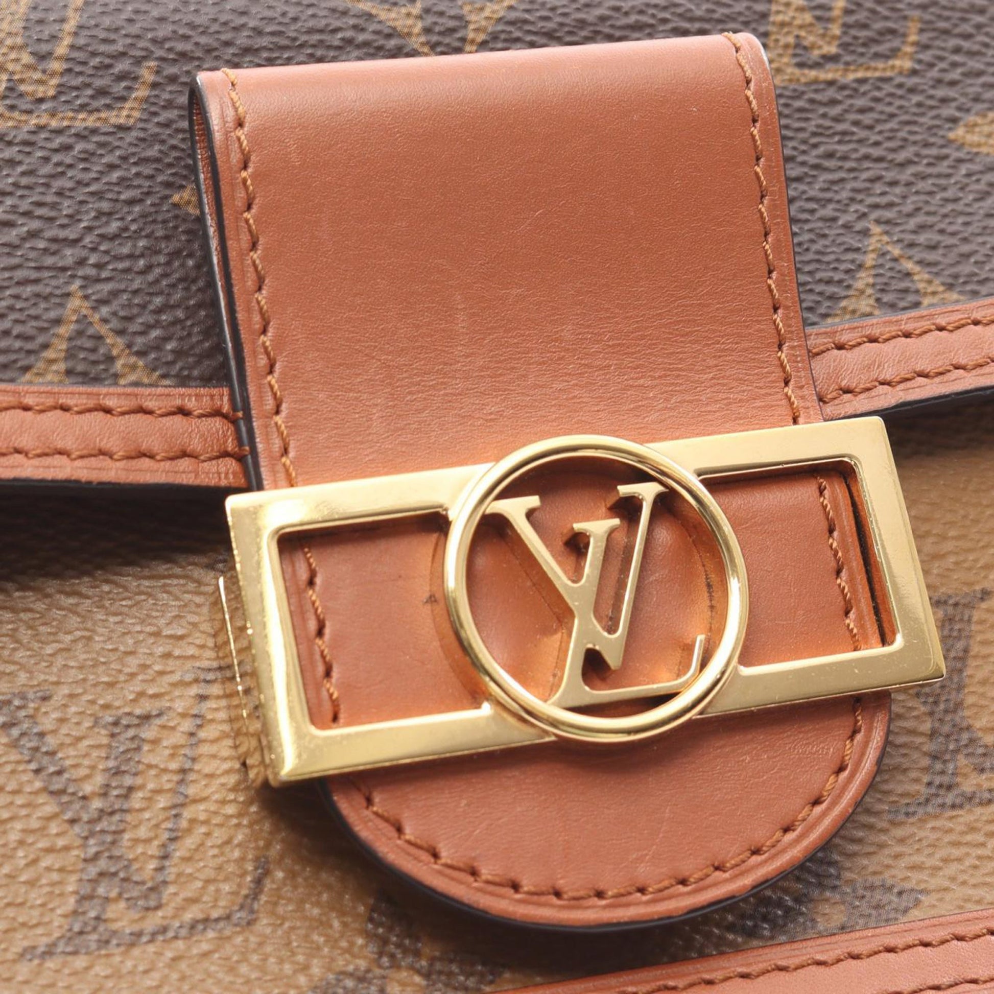 Louis Vuitton Monogram Reverse Dauphine Wallet on Chain