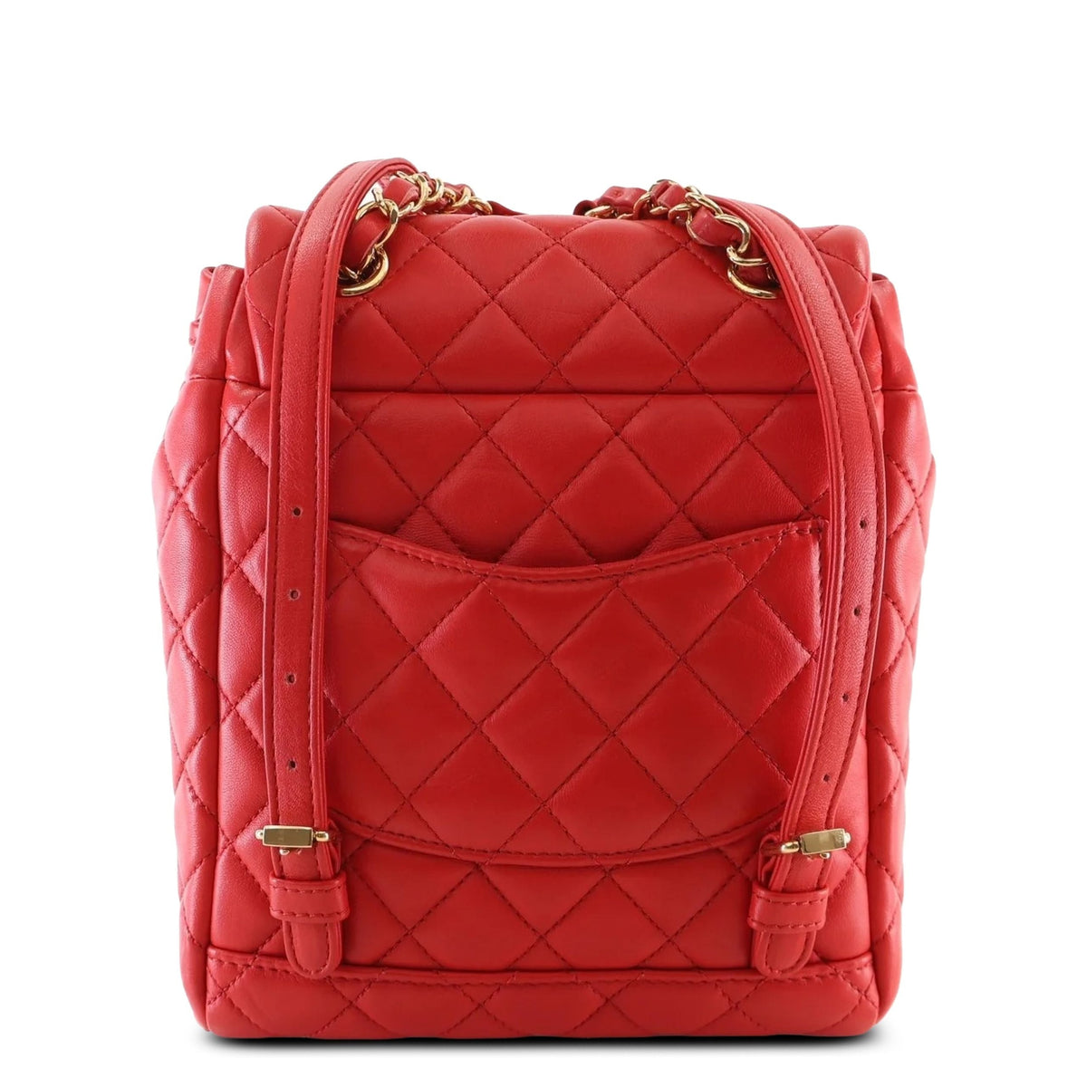 Chanel Small Lambskin Urban Spirit Backpack — Red