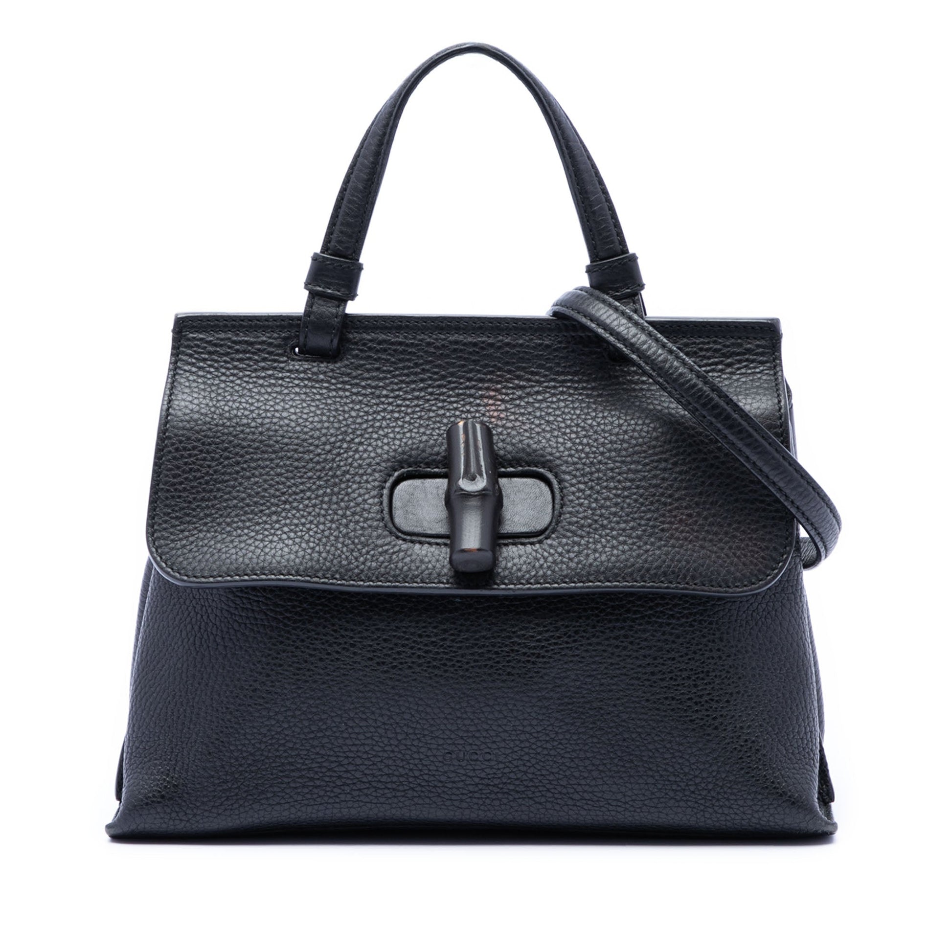 Gucci Small Calfskin Bamboo Daily Satchel