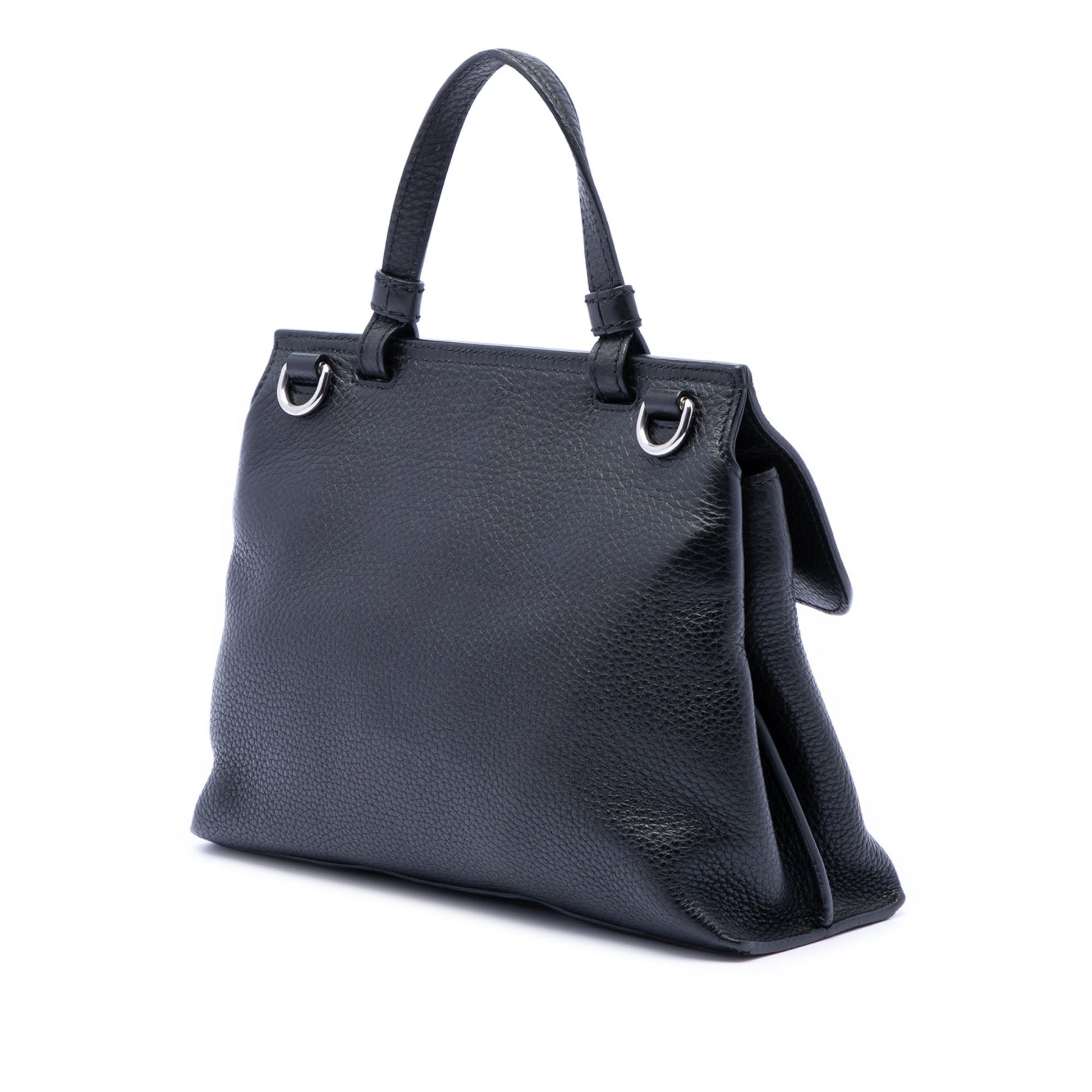Gucci Small Calfskin Bamboo Daily Satchel