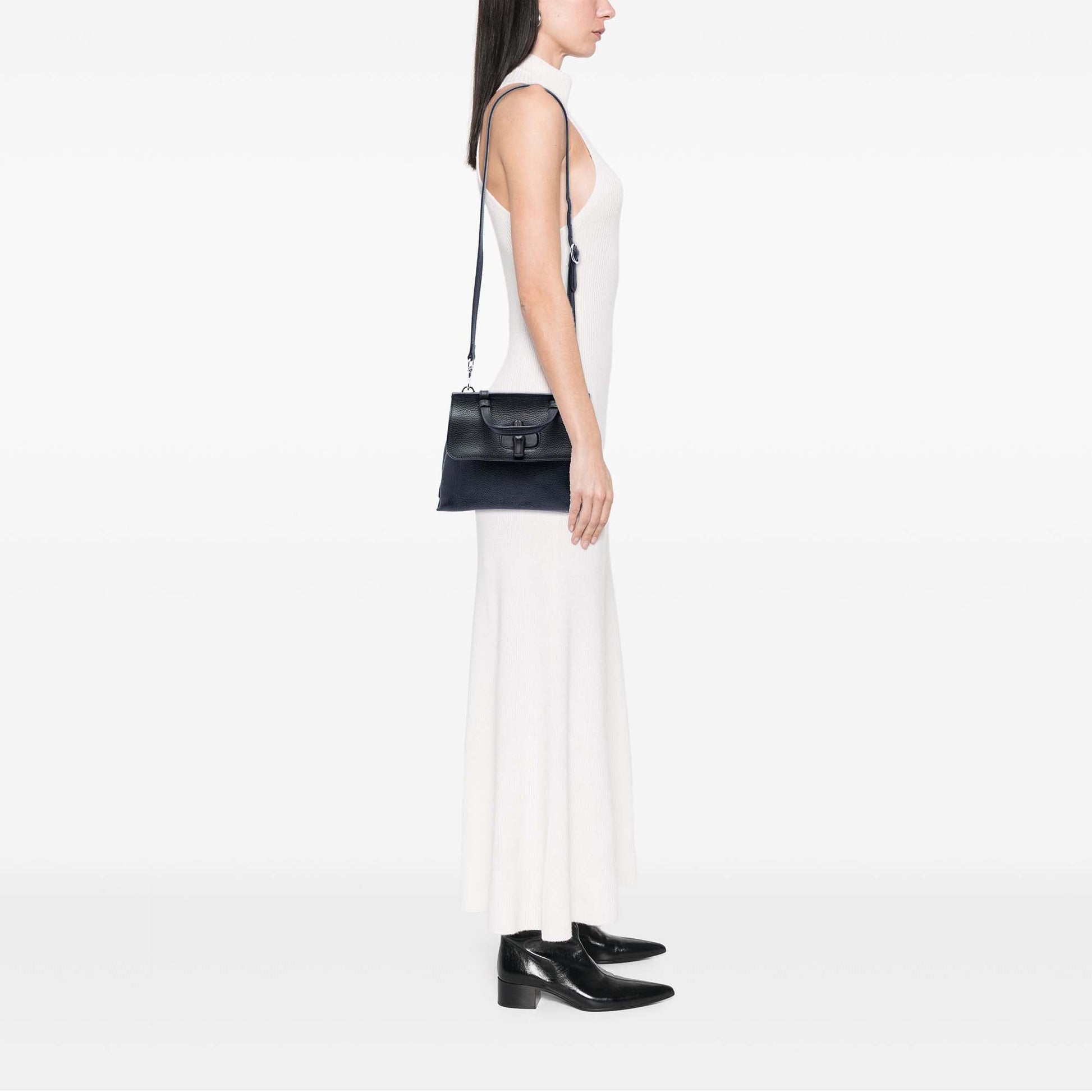 Gucci Small Calfskin Bamboo Daily Satchel