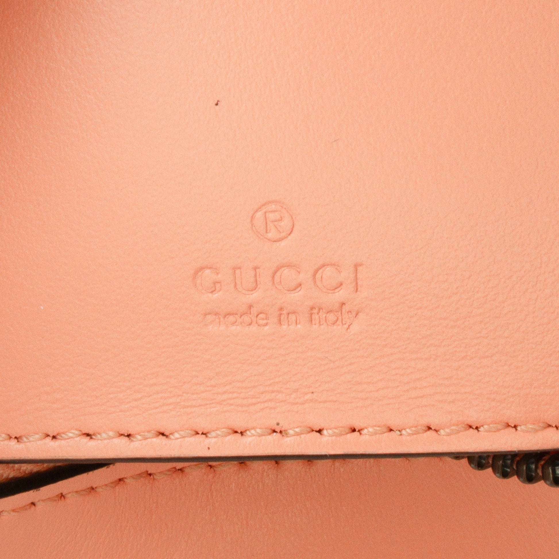 Gucci Mini Matelasse Leather GG Marmont Half Moon Hobo