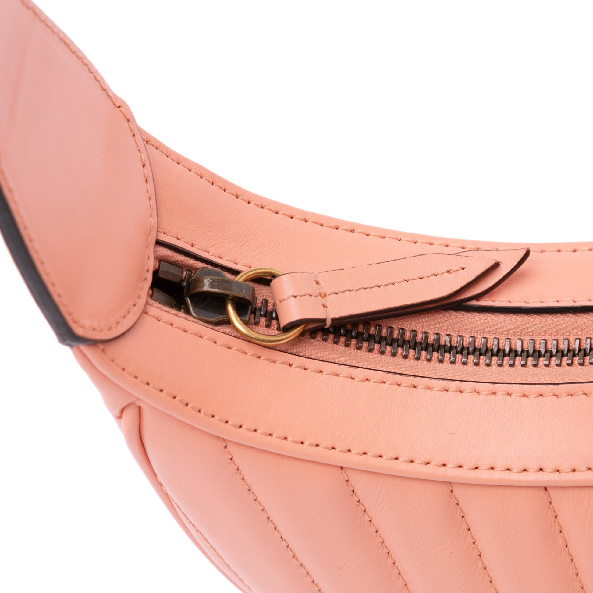 Gucci Mini Matelasse Leather GG Marmont Half Moon Hobo