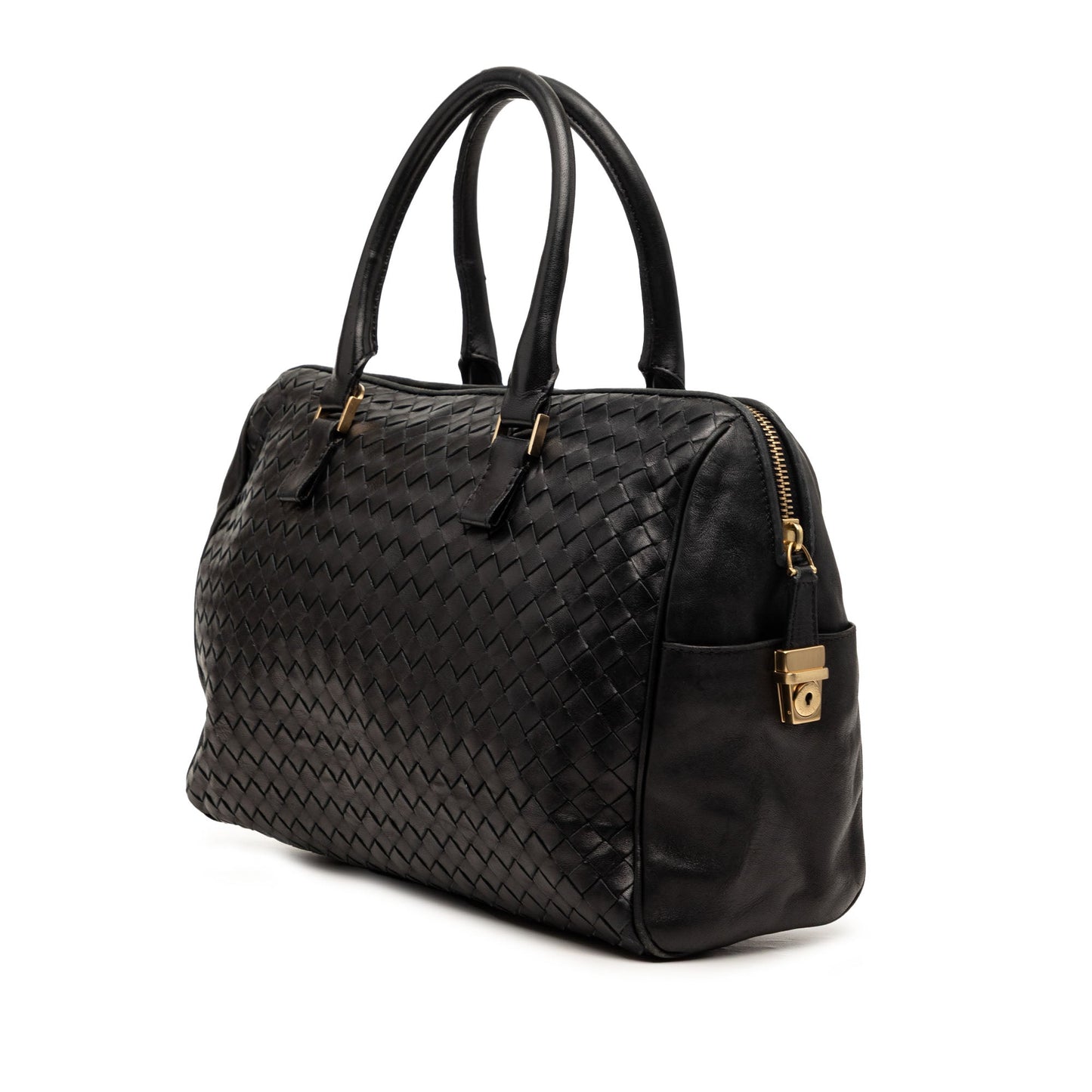Bottega Veneta Nappa Intrecciato Boston Bag