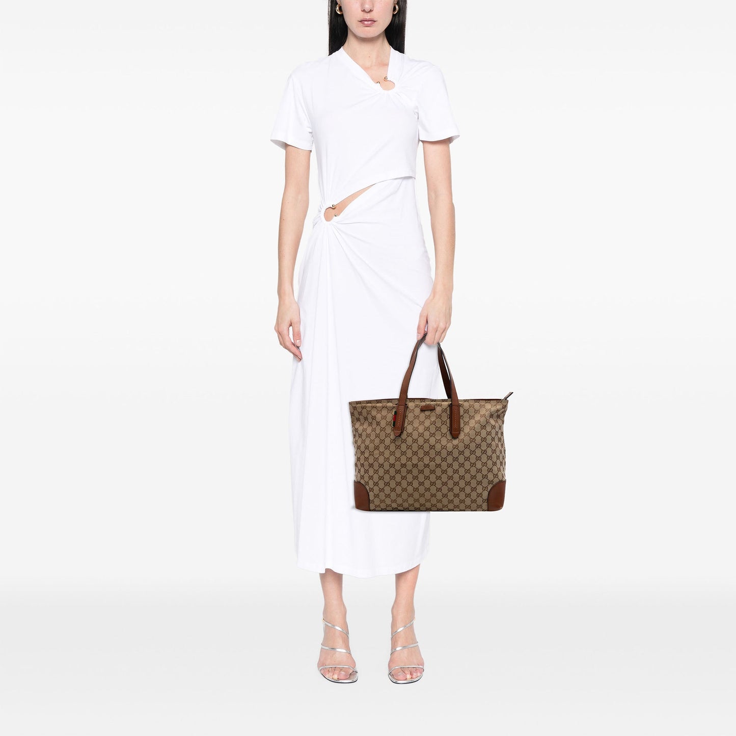 Gucci GG Canvas Web Tote