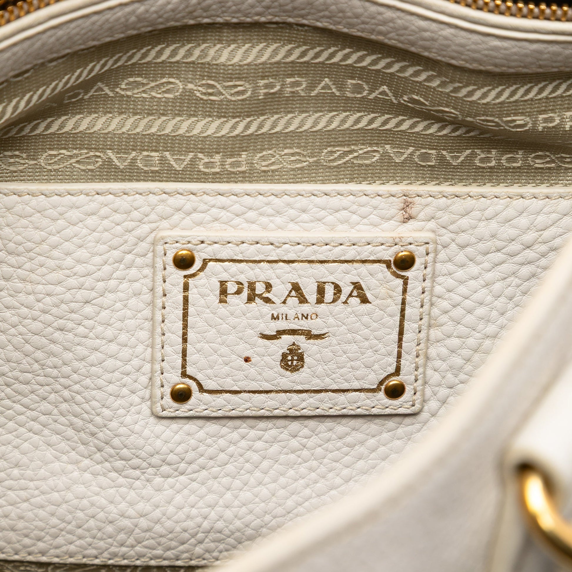 Prada Vitello Daino Open Convertible Tote