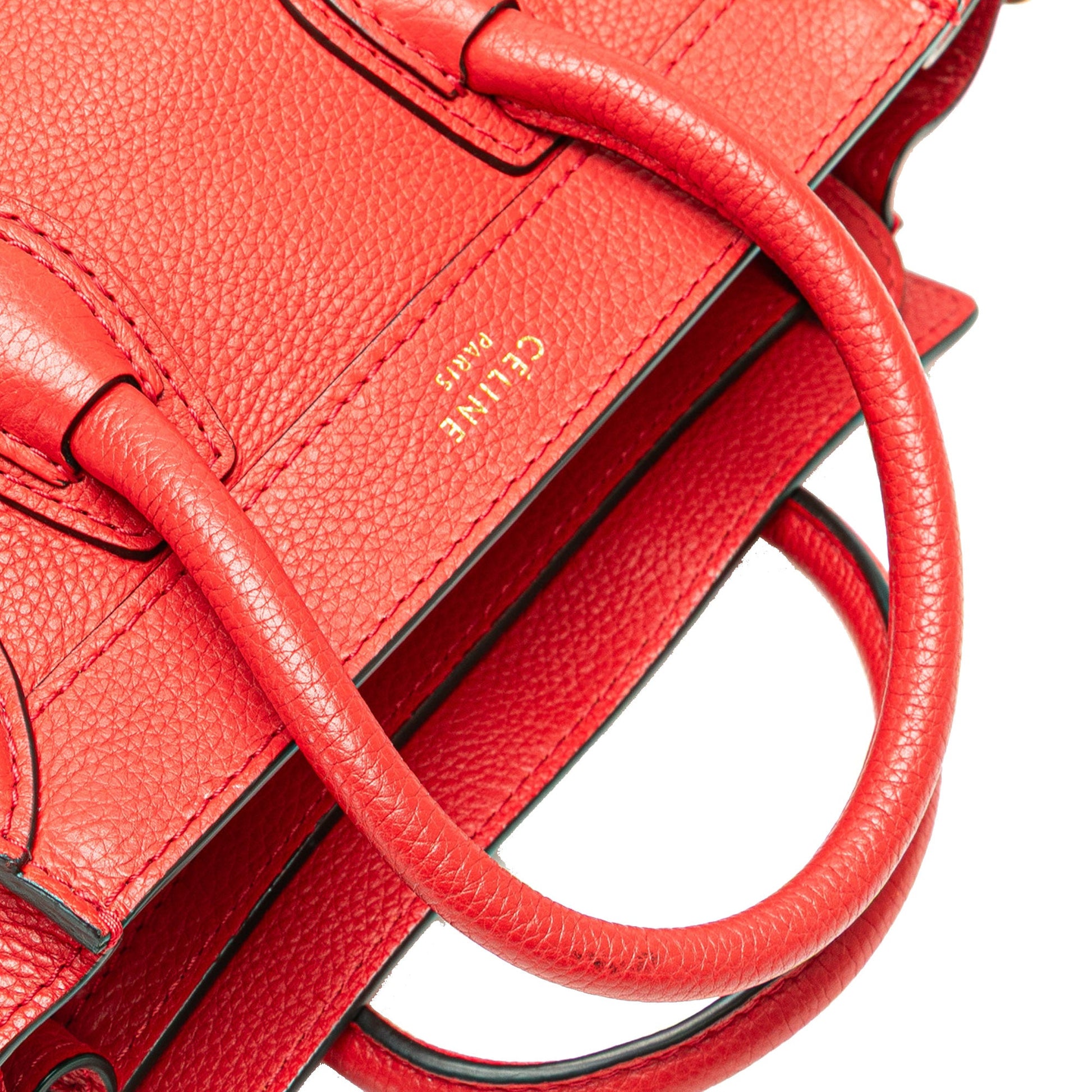 Celine Nano Leather Luggage Tote