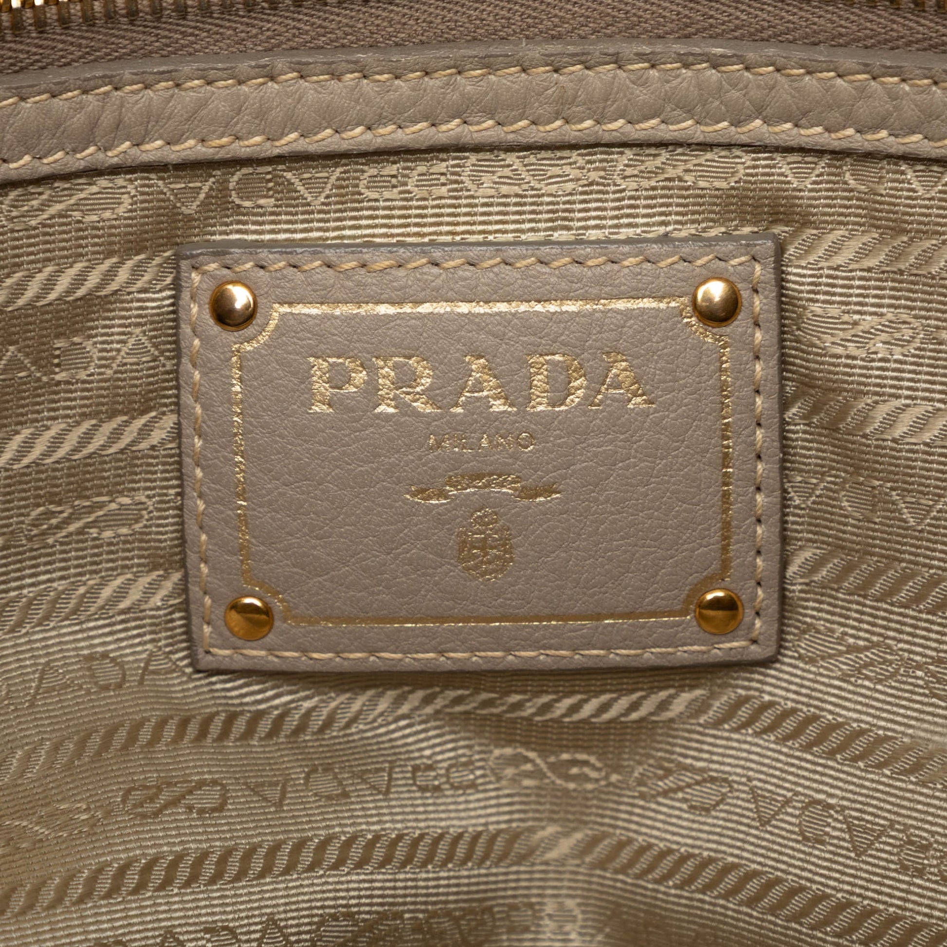 Prada Vitello Daino Open Convertible Tote