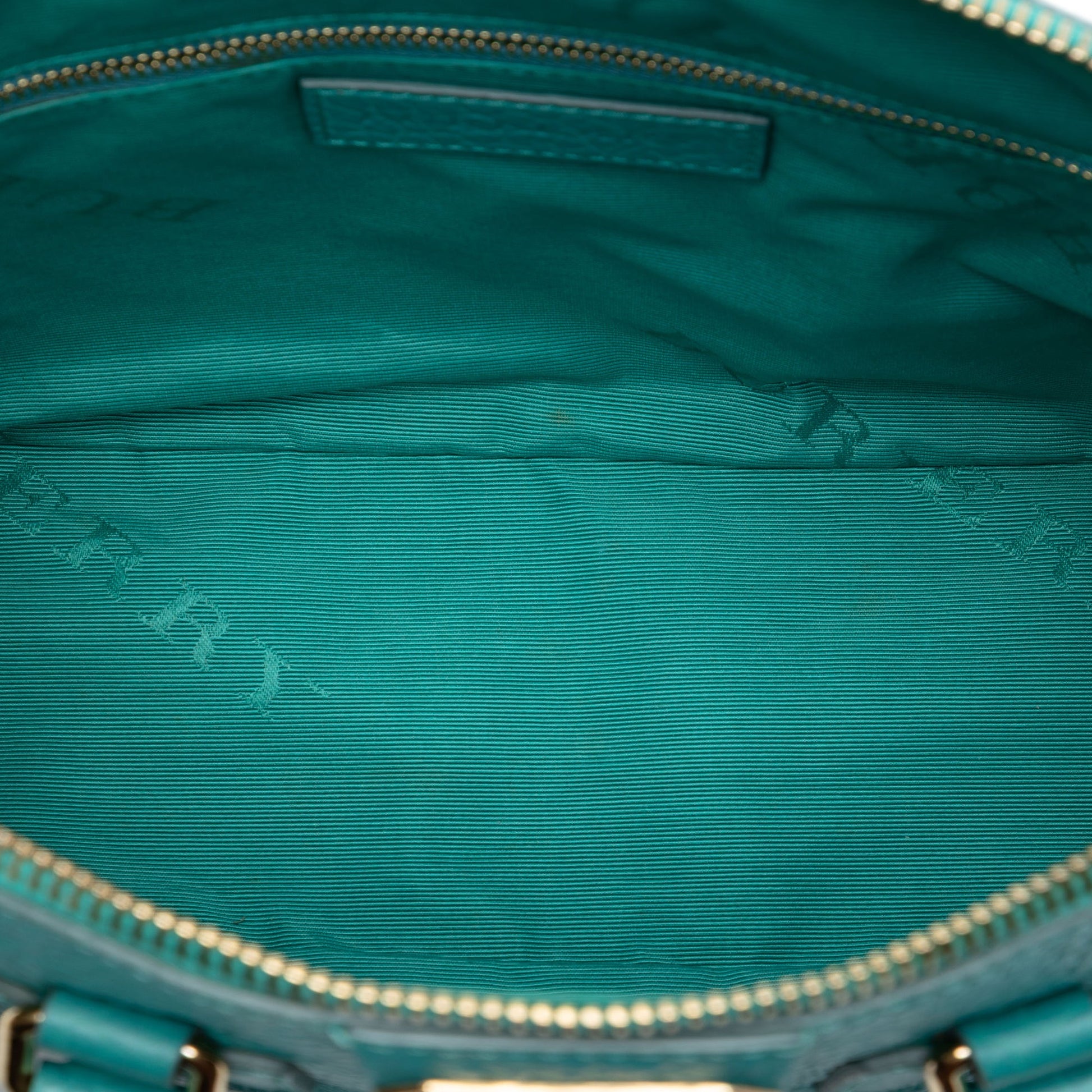 Burberry Small Heritage Grain Check Embossed Leather Orchard Bowling Bag