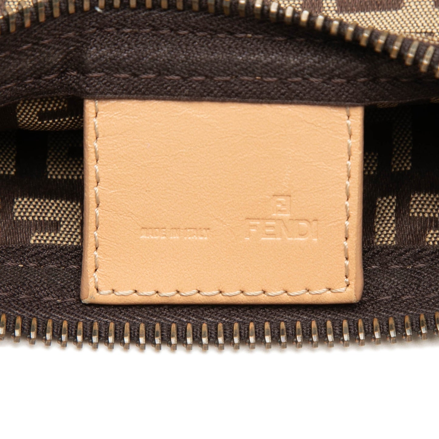 Fendi Zucchino Canvas Handbag