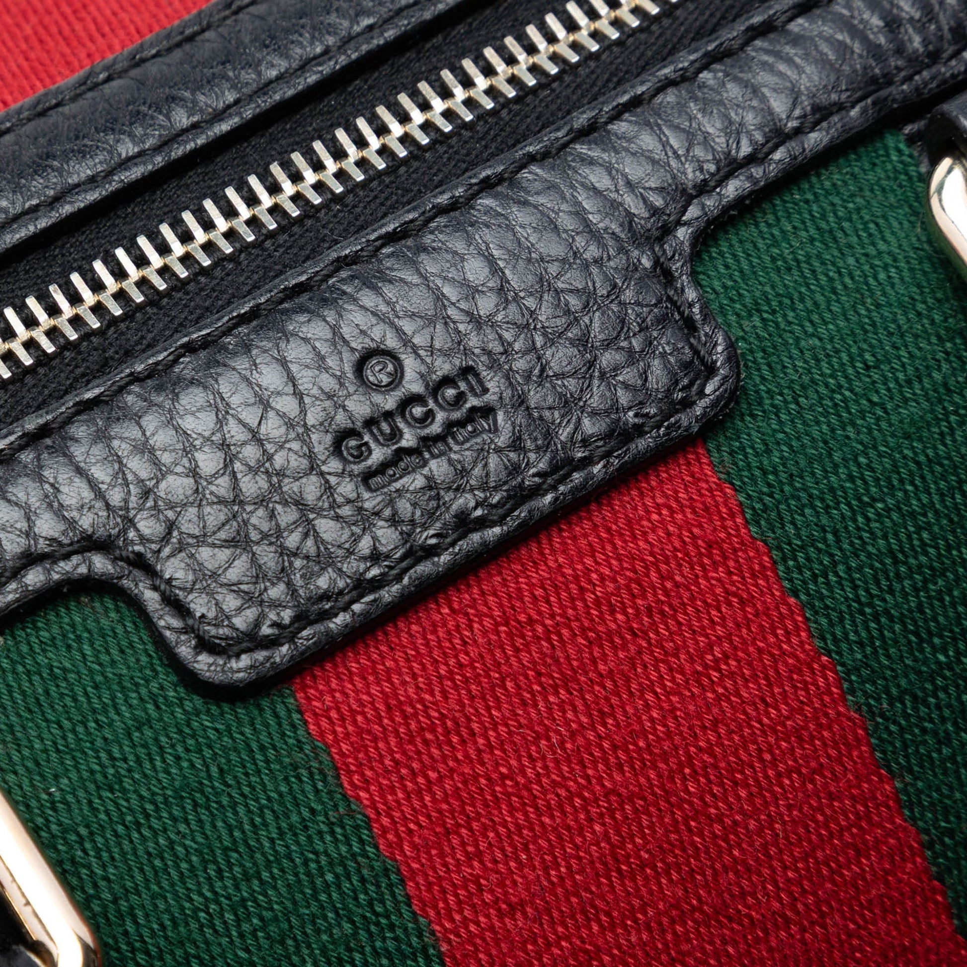 Gucci Medium Calfskin Web Joy Boston Bag
