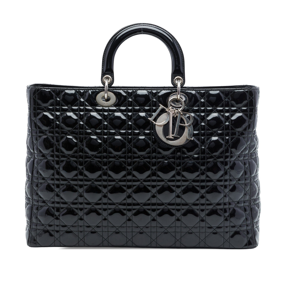Dior Extra Large Patent Cannage Lady Dior