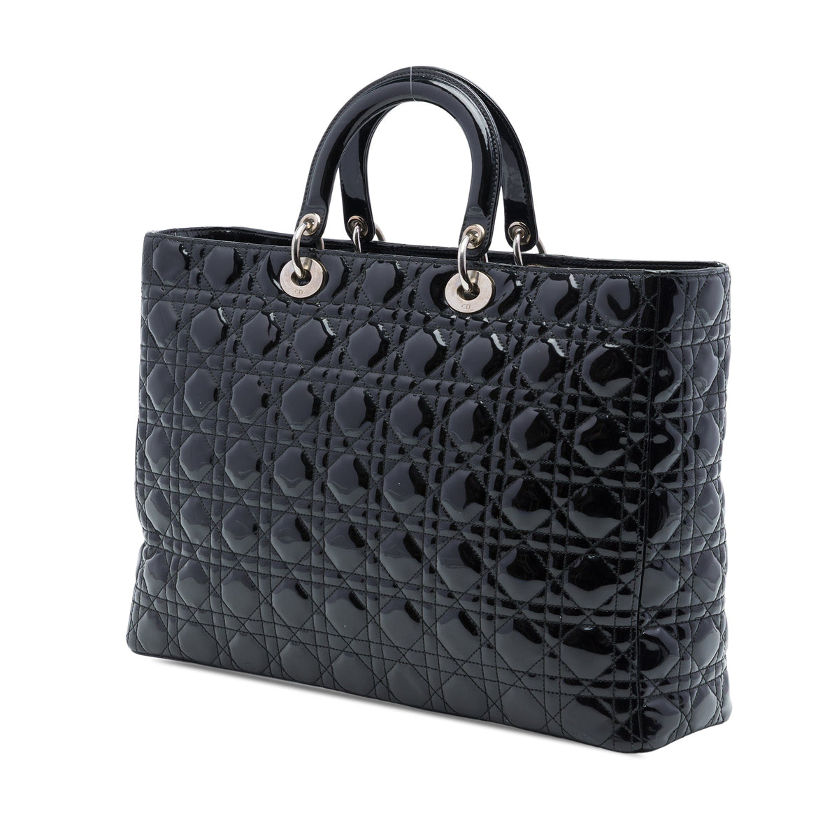 Dior Extra Large Patent Cannage Lady Dior