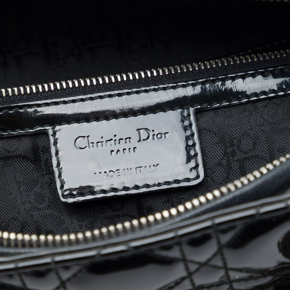 Dior Extra Large Patent Cannage Lady Dior