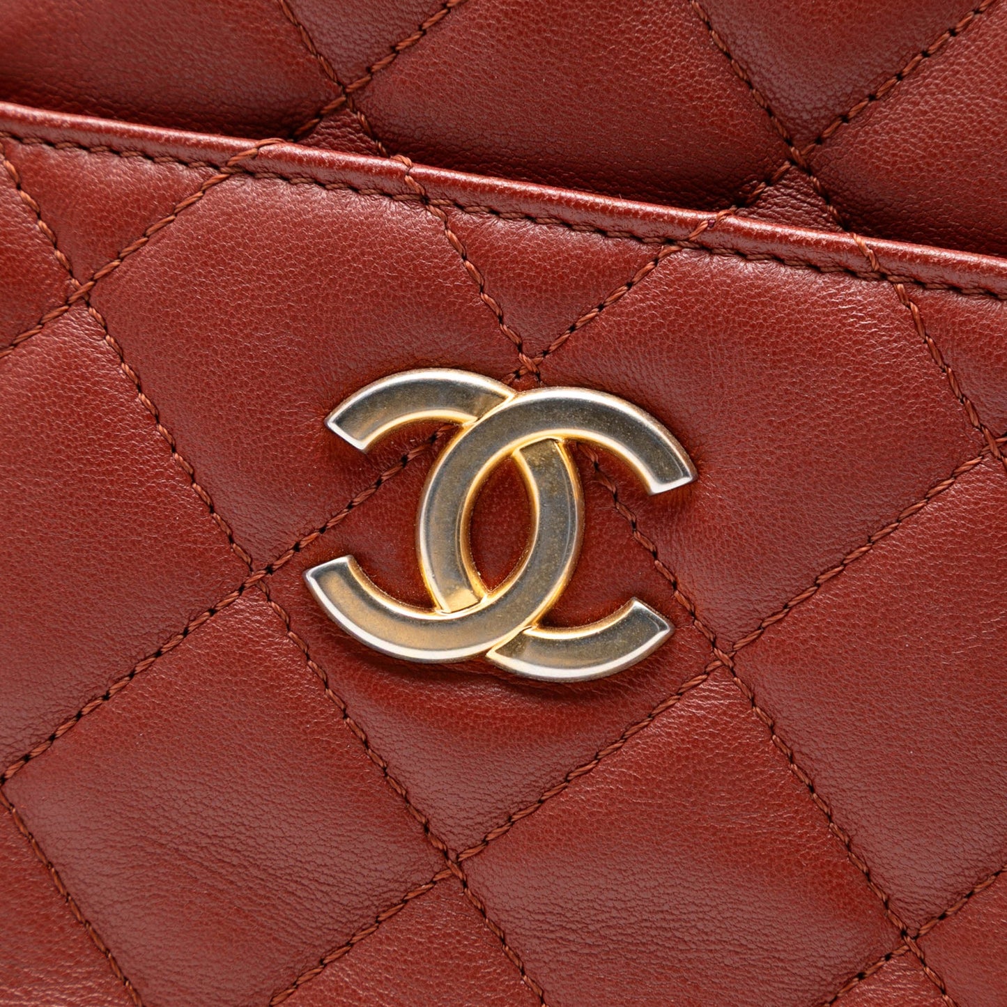 Chanel Paris Hamburg Quilted Lambskin and Jersey Camera Case