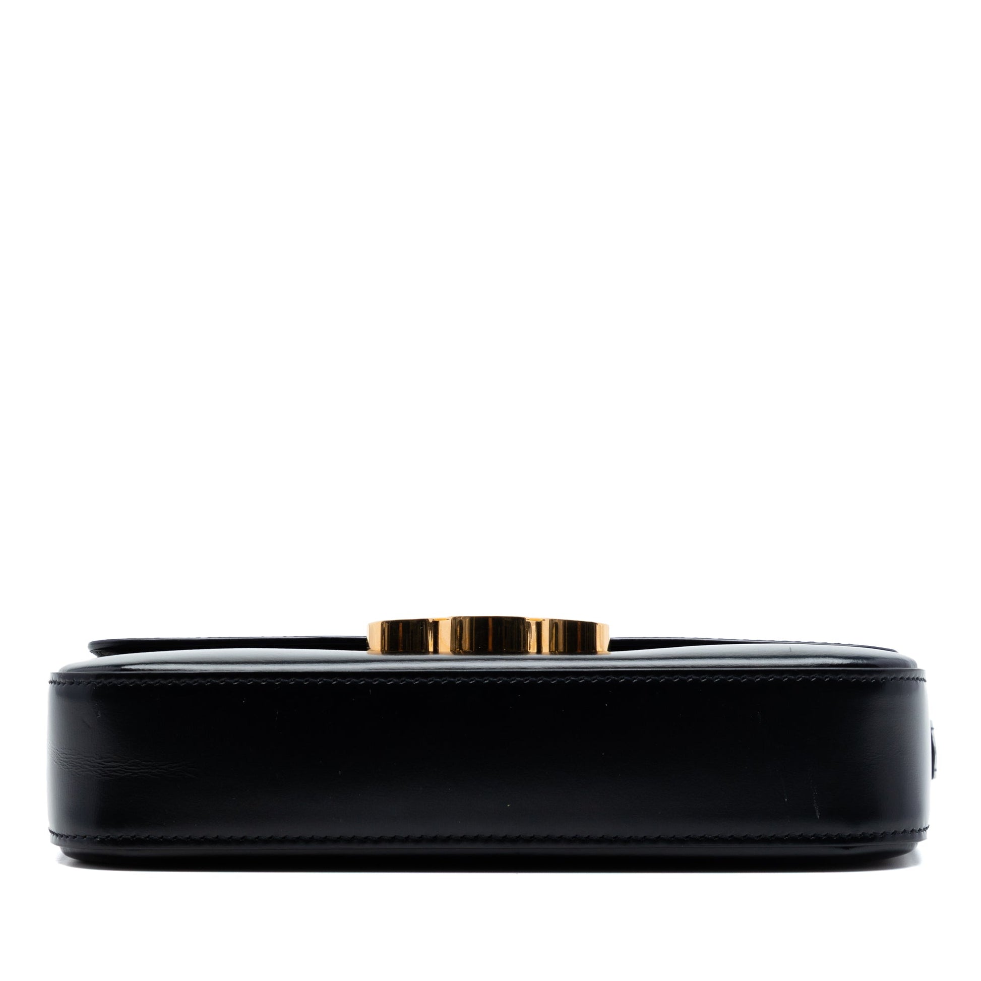 Celine Shiny Calfskin Triomphe Claude Shoulder Bag
