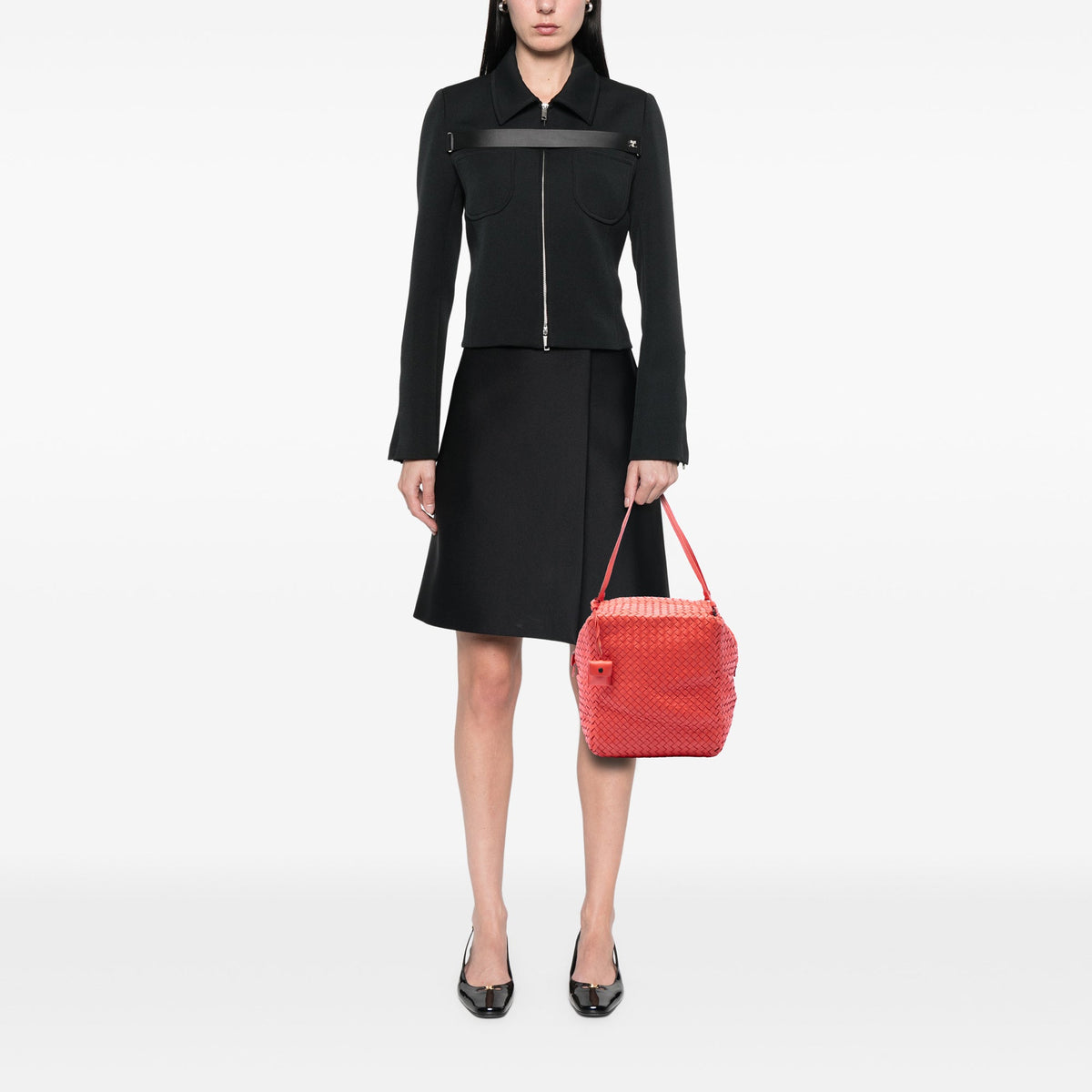 Bottega Veneta Nappa Intrecciato Cube Shoulder Bag