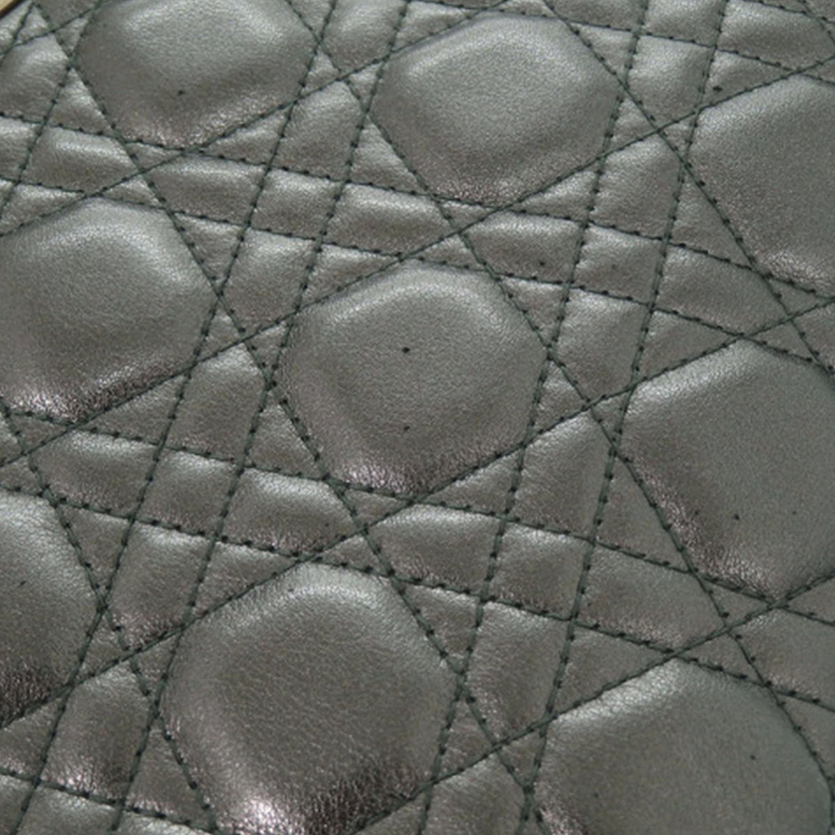 Dior Small Metallic Lambskin Cannage My ABCDior Lady Dior