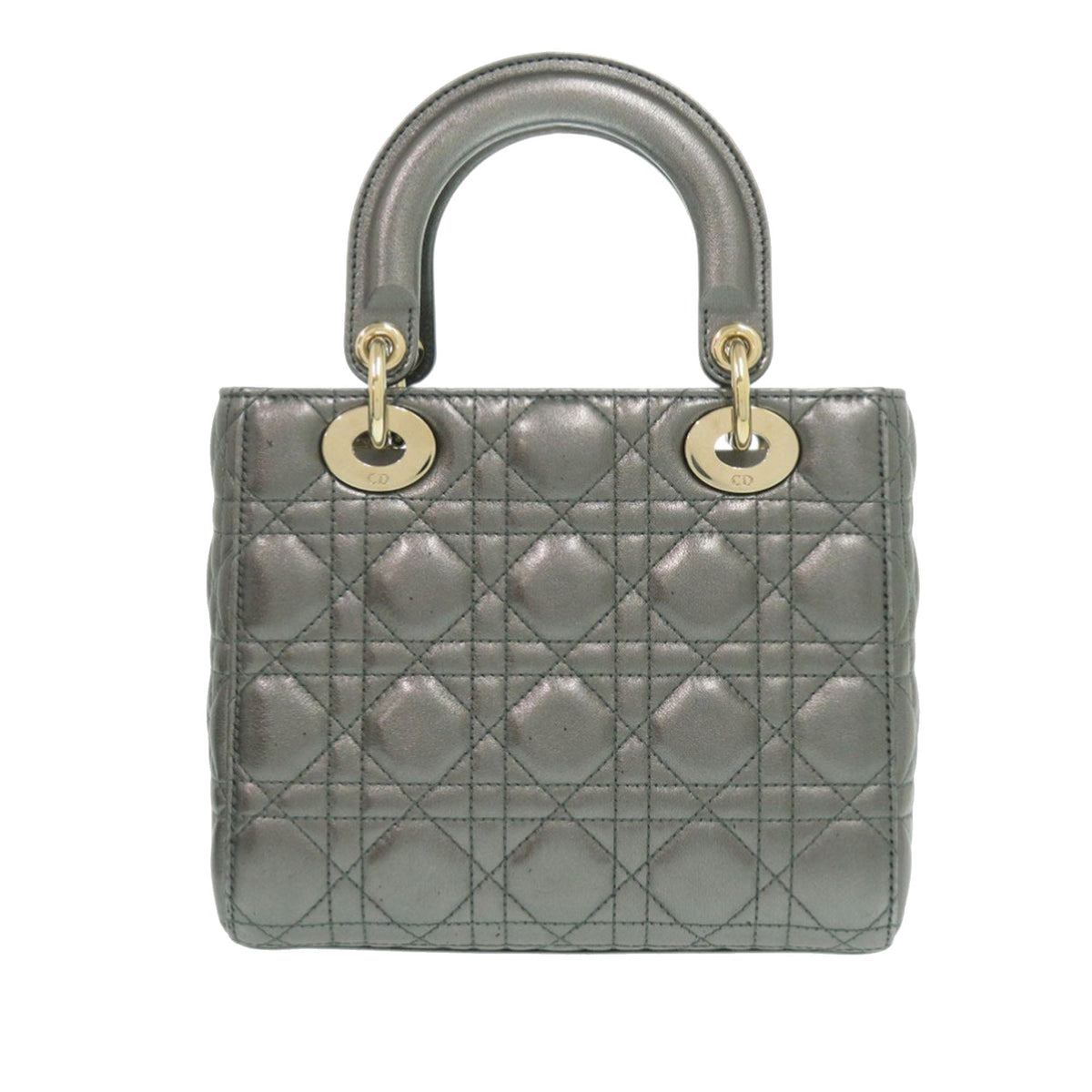 Dior Small Metallic Lambskin Cannage My ABCDior Lady Dior