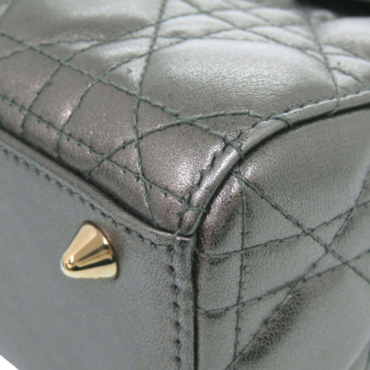 Dior Small Metallic Lambskin Cannage My ABCDior Lady Dior