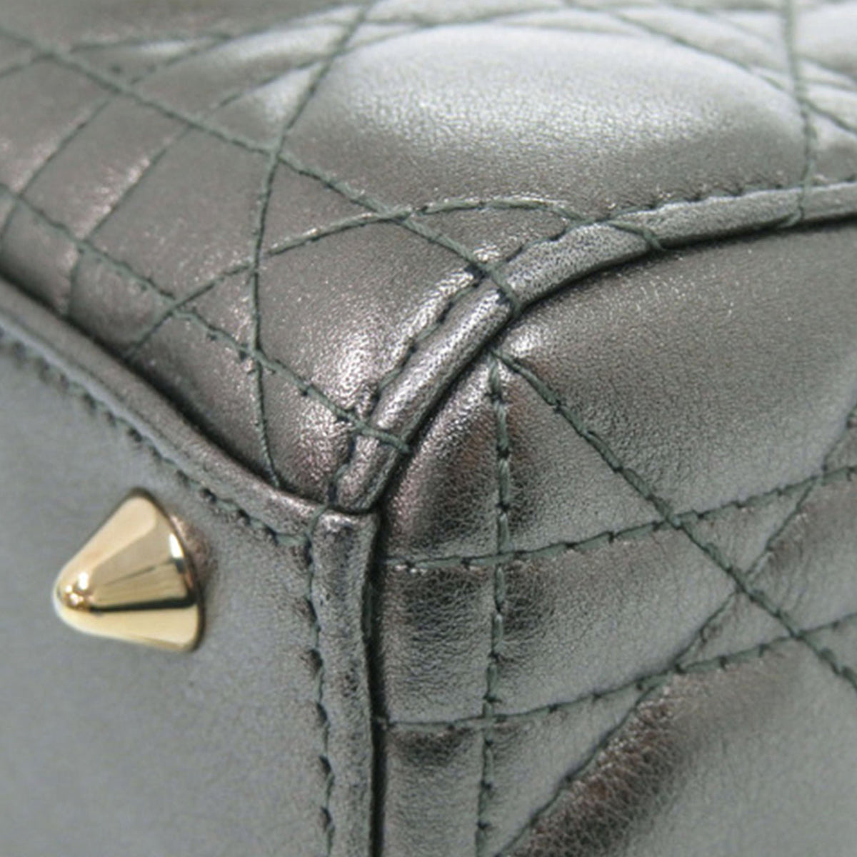 Dior Small Metallic Lambskin Cannage My ABCDior Lady Dior