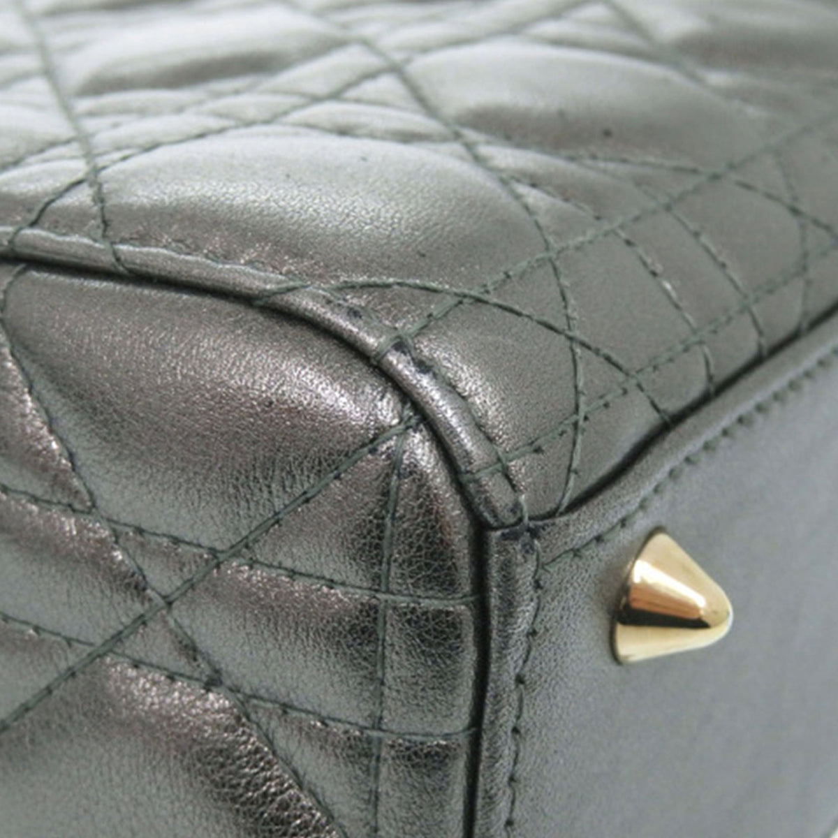 Dior Small Metallic Lambskin Cannage My ABCDior Lady Dior