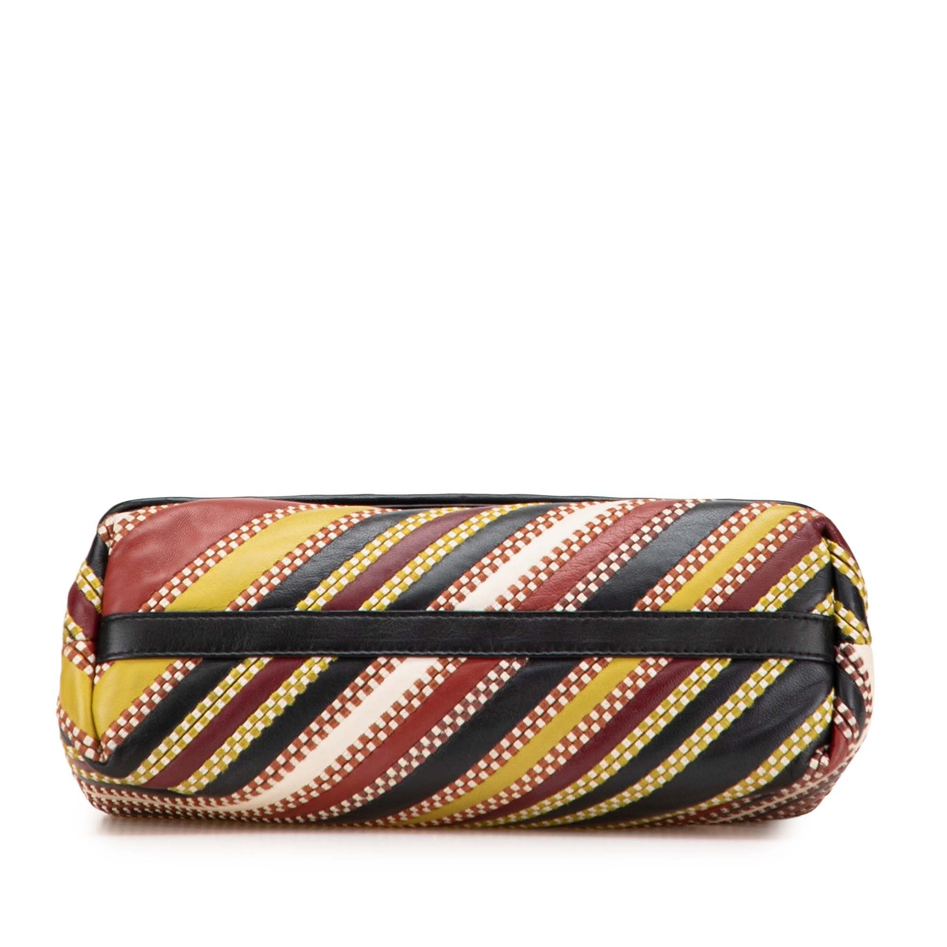 Bottega Veneta Small Leather Embroidered Stripe Olimpia Shoulder Bag