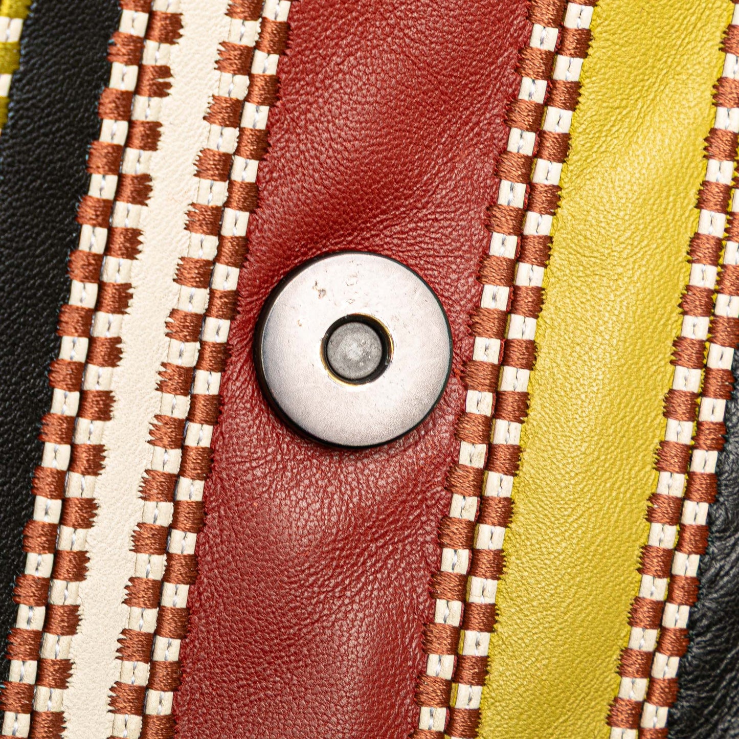 Bottega Veneta Small Leather Embroidered Stripe Olimpia Shoulder Bag