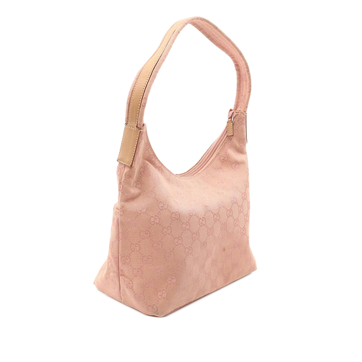 Gucci GG Canvas Shoulder Bag — Pink