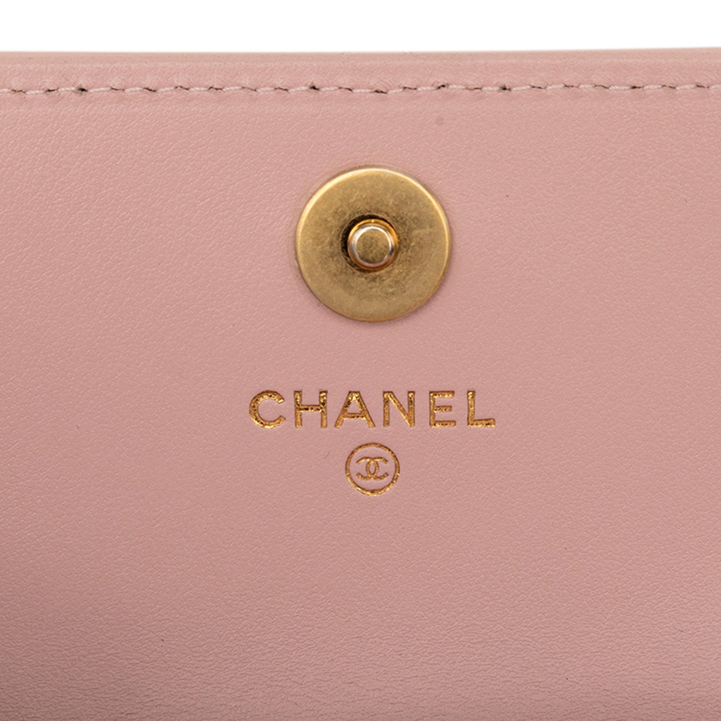 Chanel CC Quilted Lambskin Medallion Clutch With Chain