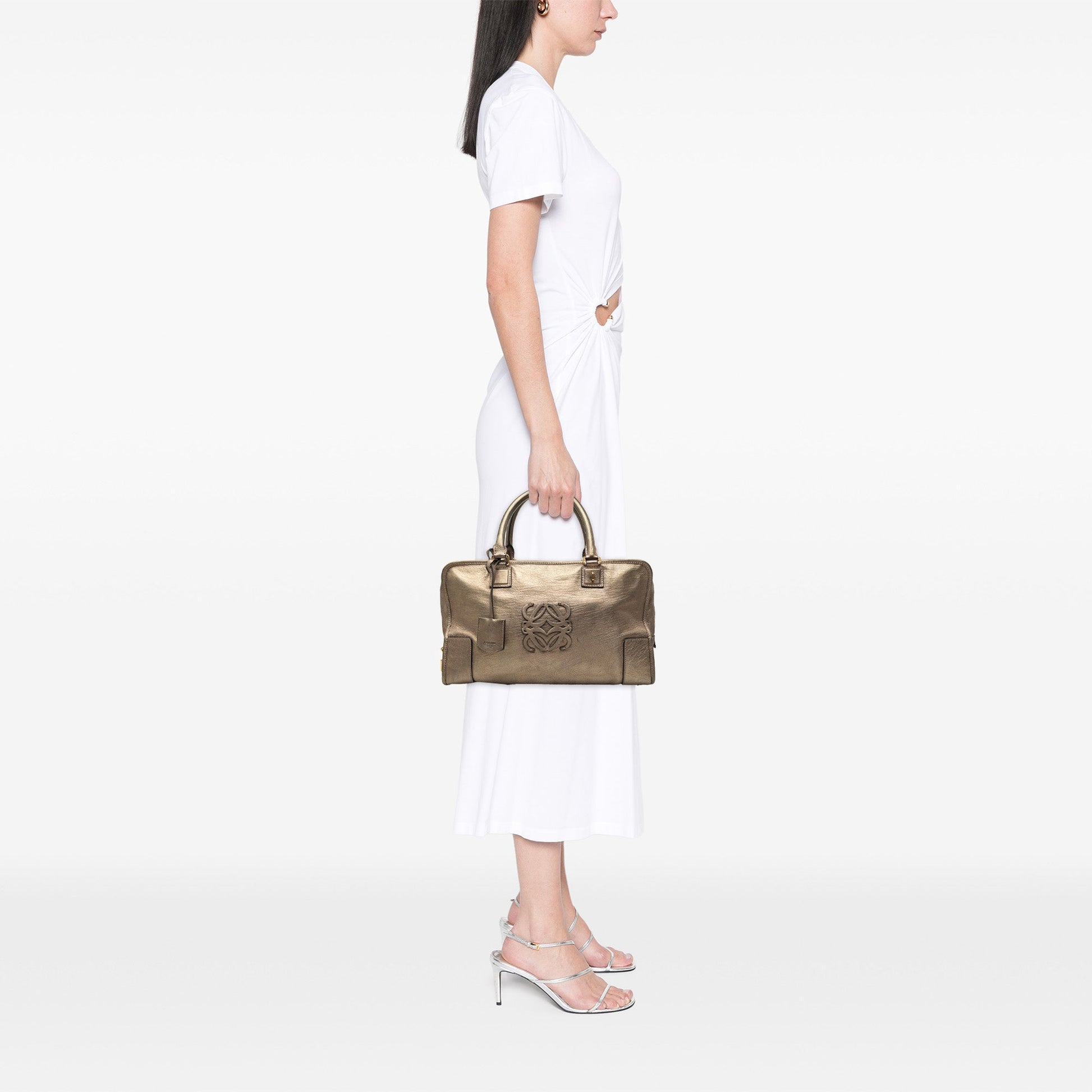 LOEWE Metallic Leather Amazona 35